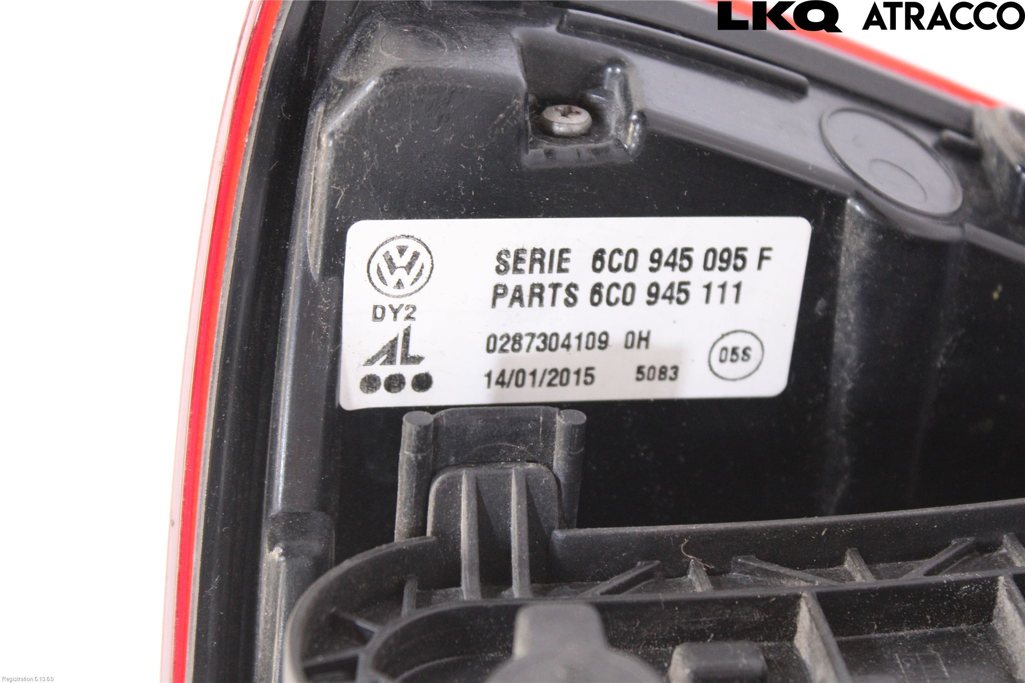 Volkswagen VW POLO 10-17 Baklykt Venstre