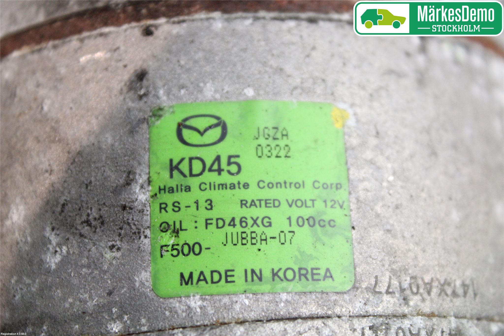 Mazda 3 III 14-19 Varme Ac Kompressor