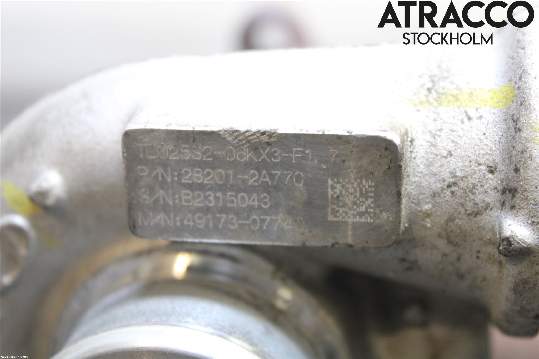 Kia VENGA 10-19 Turboaggregat
