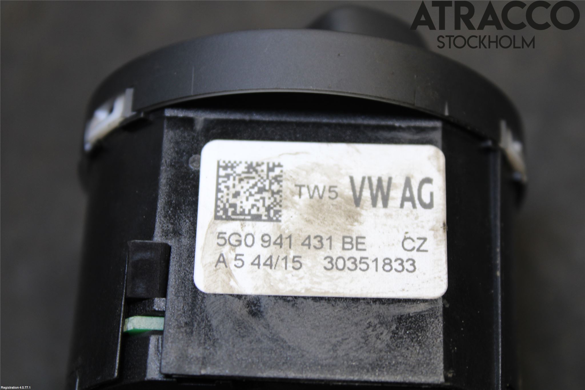 Volkswagen VW GOLF / E-GOLF VII 13-20 Bryter Hovedlys