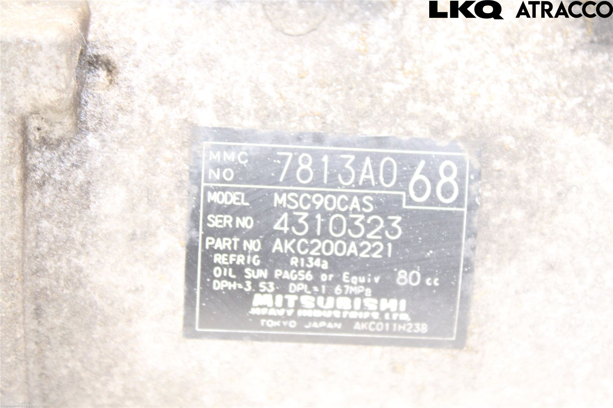 Mitsubishi LANCER 07-14 Varme Ac Kompressor