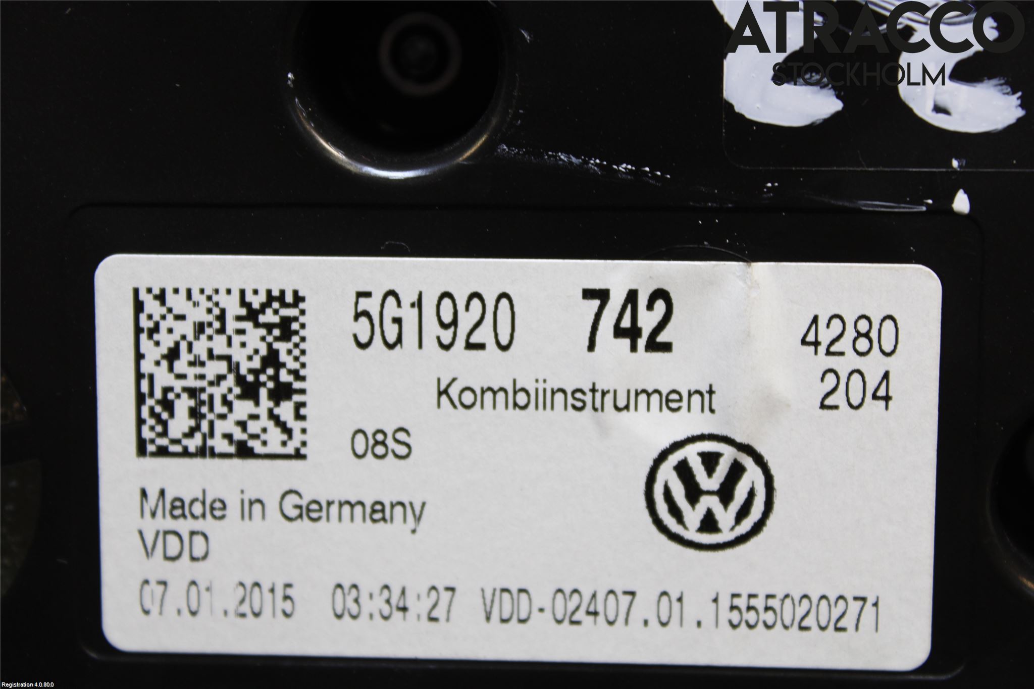 Volkswagen VW GOLF / E-GOLF VII 13-20 Instr Kombinert