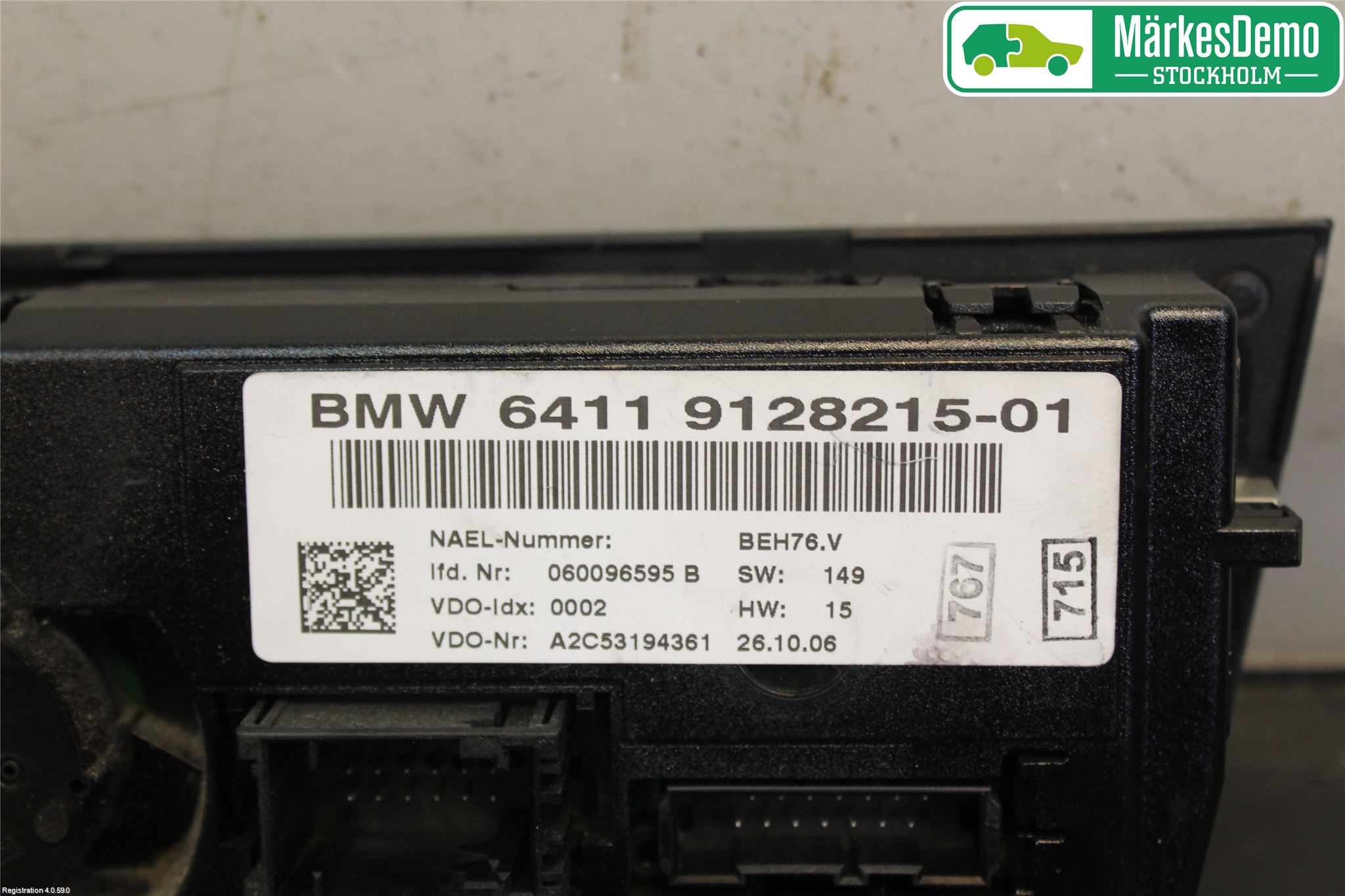 BMW 1 E87/81 5D/3D 03-11 Varme Ac Betjening-Display