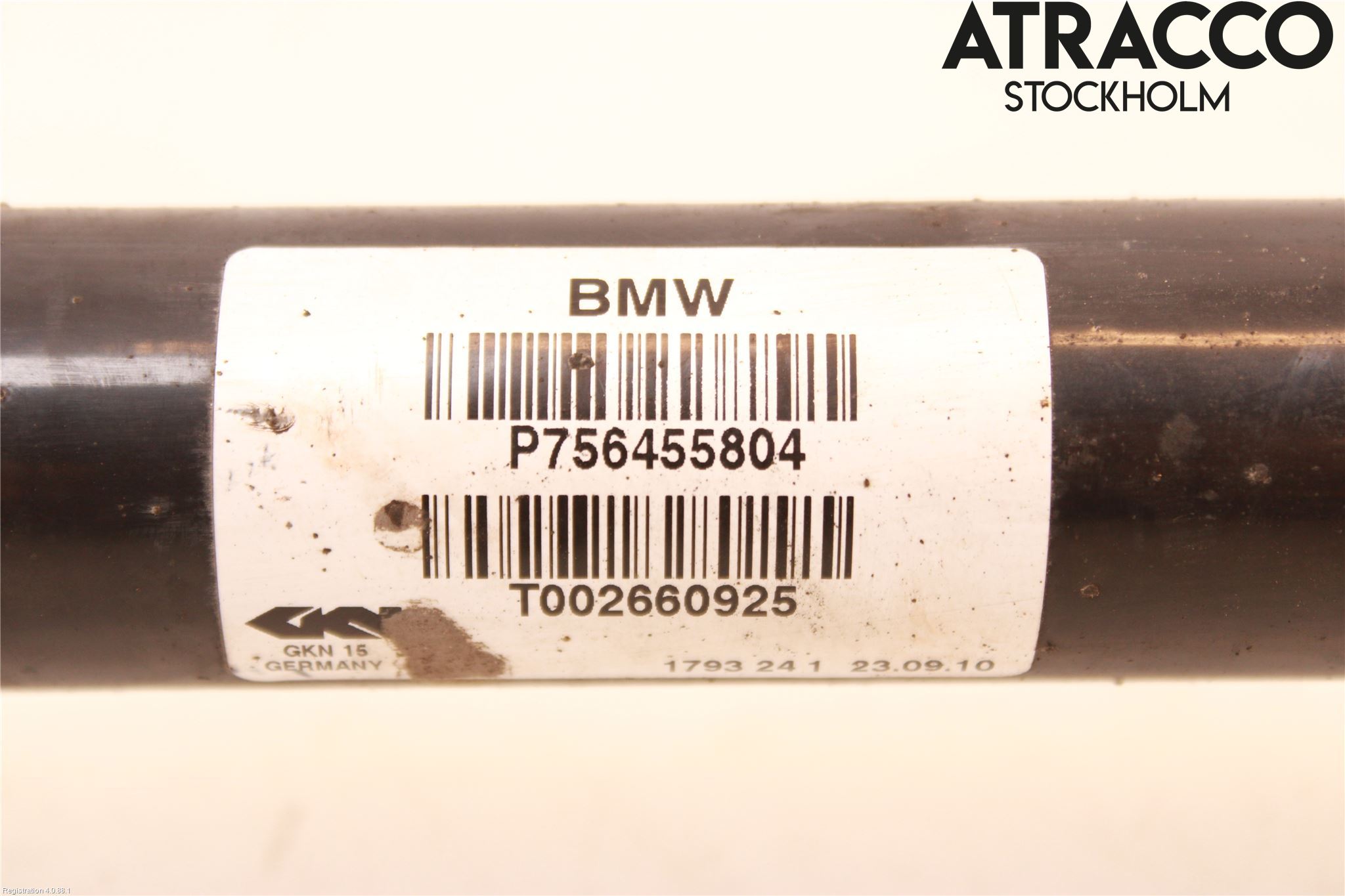 BMW X6 E71/E72   08-14 Drivaksel Bak Kompl Høyre