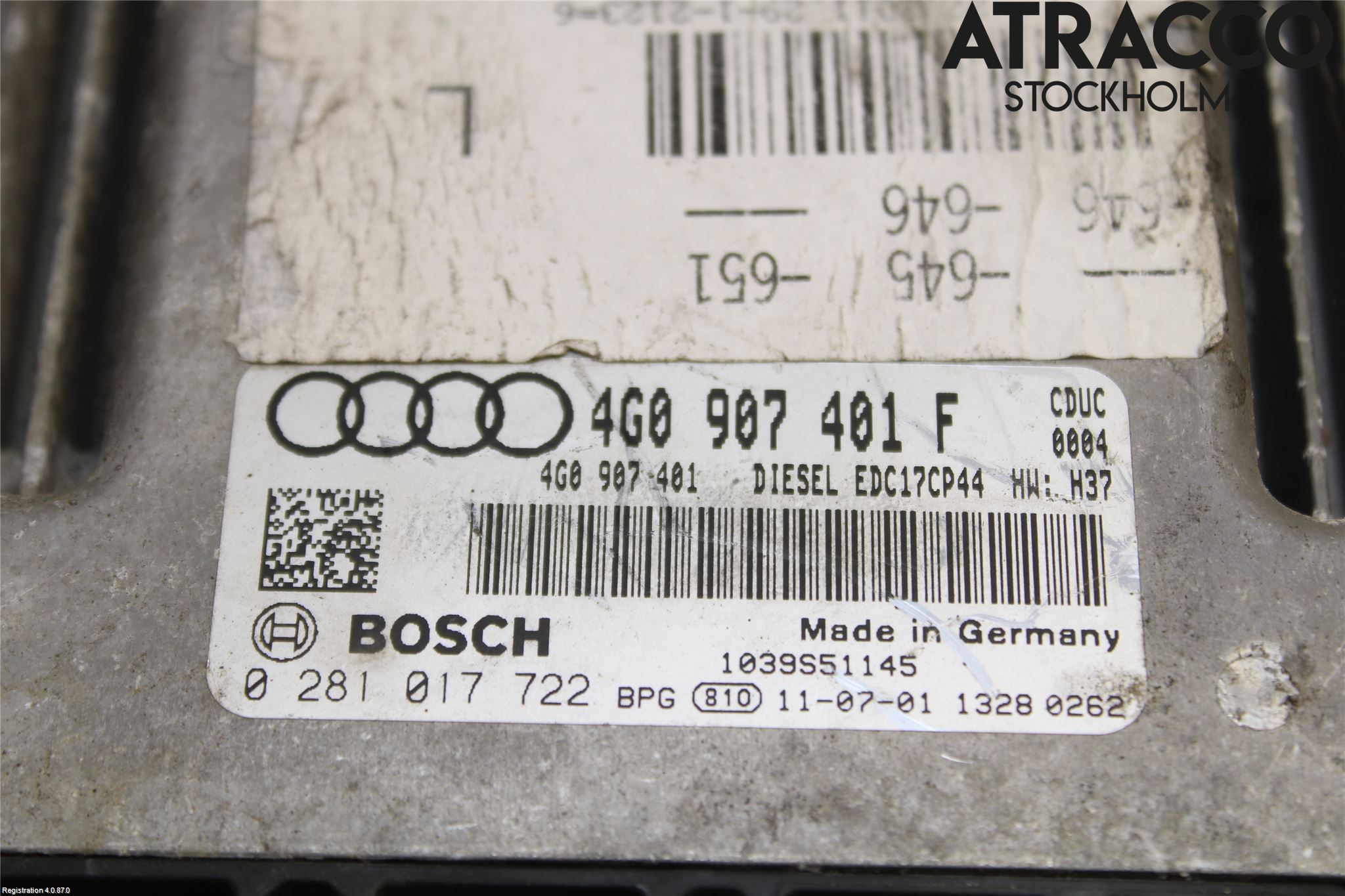 Audi A6/S6 4G 11-18 Styreenhet Dieselpumpe