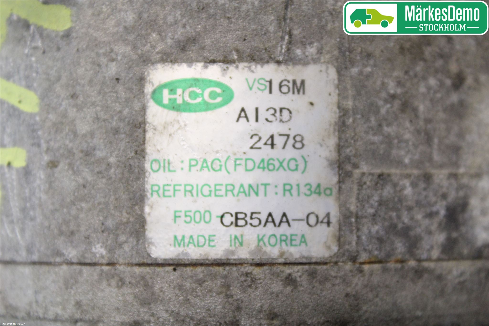Hyundai ACCENT 06-11 Varme Ac Kompressor