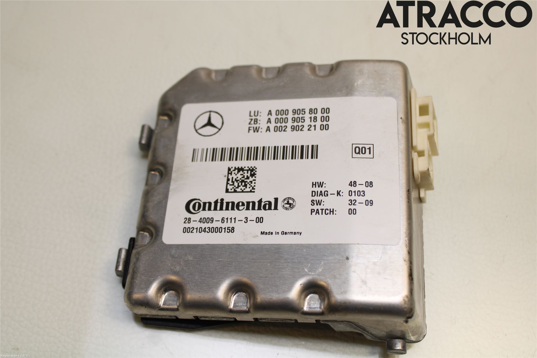 Mercedes-Benz MB E-KLASS (W212) 09-16 Sensor Kollisjonsbeskyttelse