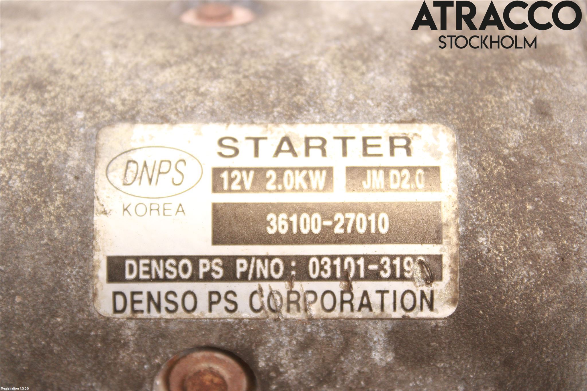 Kia SPORTAGE (JE) 05-10 Startmotor Diesel