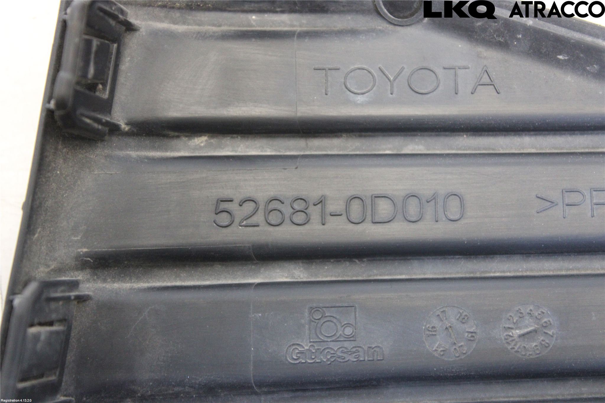Toyota YARIS XP130 15-20 Støtfanger Bak Hjørne Høyre