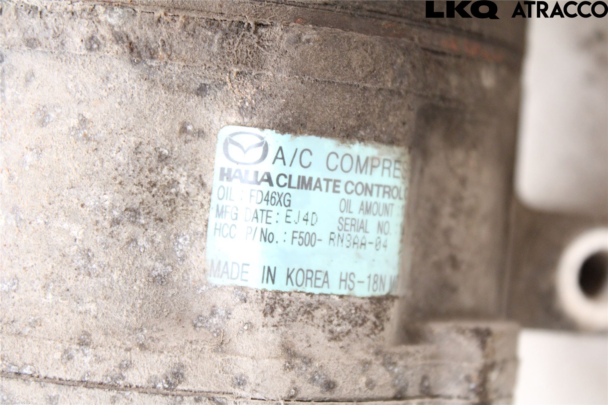 Mazda 3 I 07-08 Varme Ac Kompressor