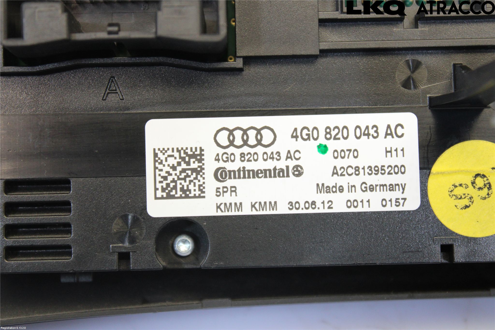 Audi A6/S6 4G 11-18 Varme Ac Betjening-Display