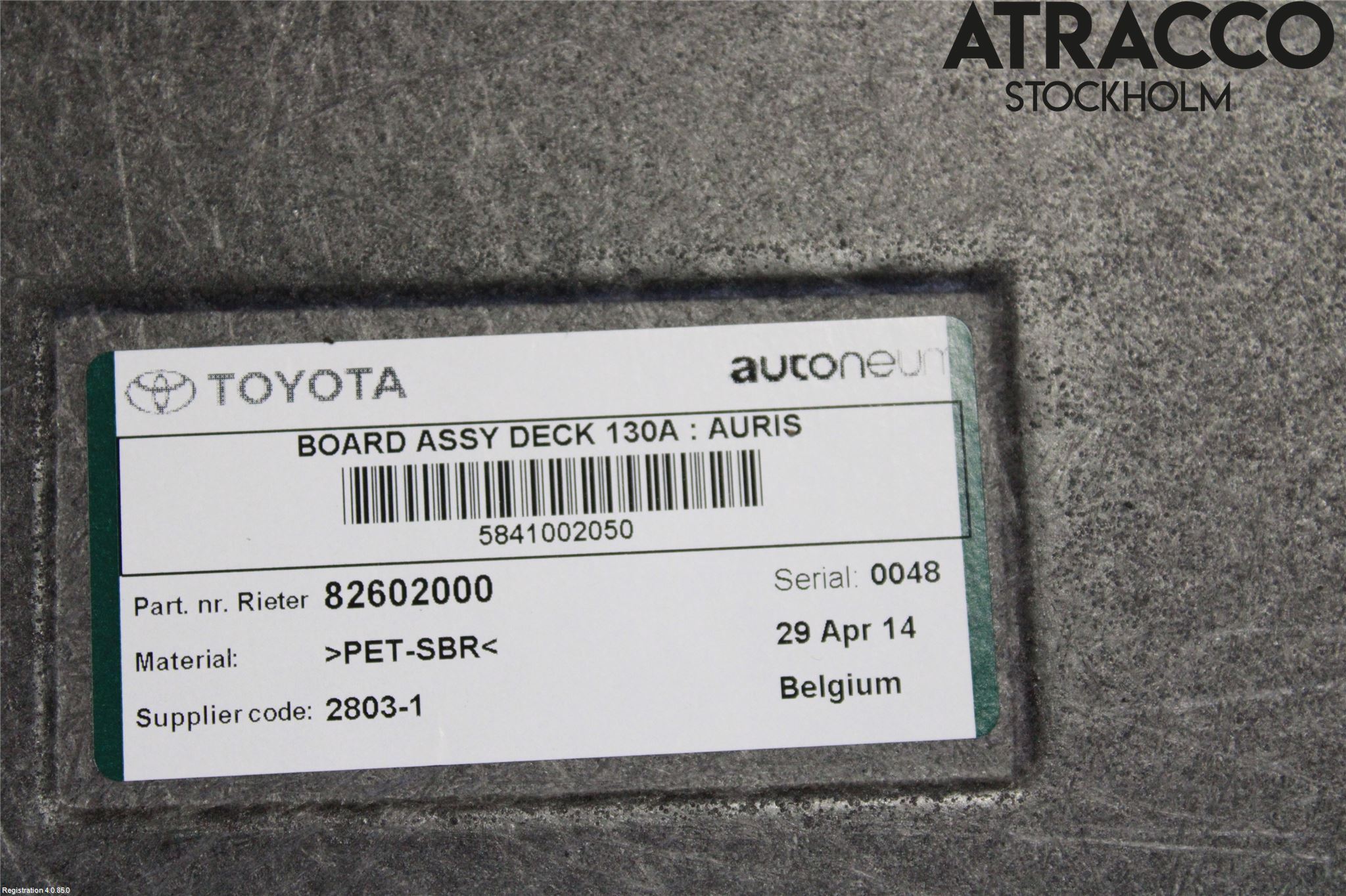 Toyota AURIS 13-19 Bakluke Bun (Utgår 5023)