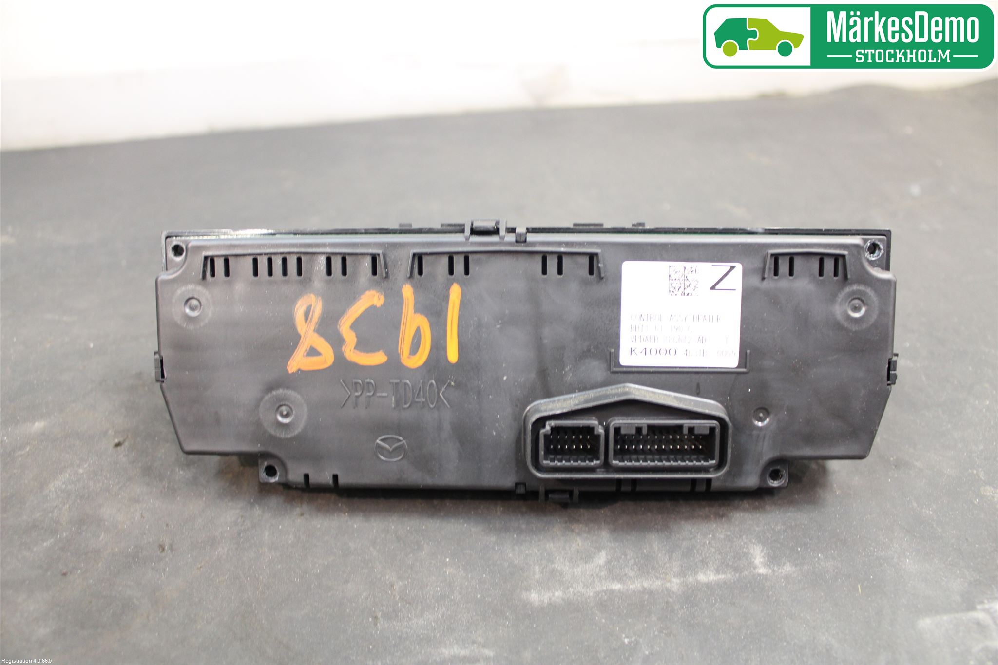 Mazda 3 III 14-19 Varme Ac Betjening-Display