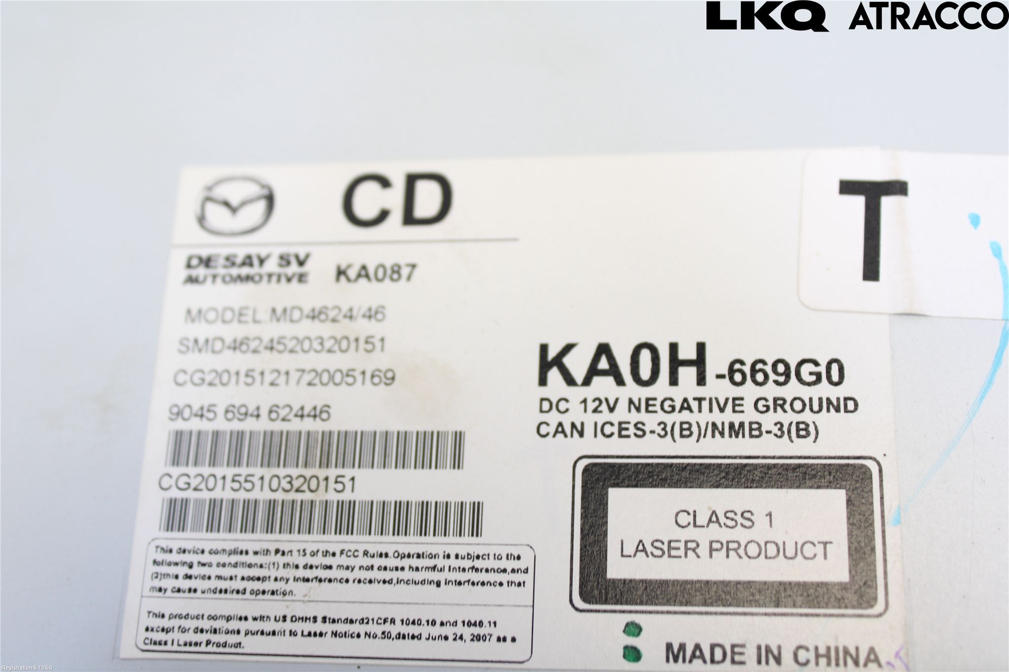 Mazda CX-5 12-17 Stereo Radio Med Cd