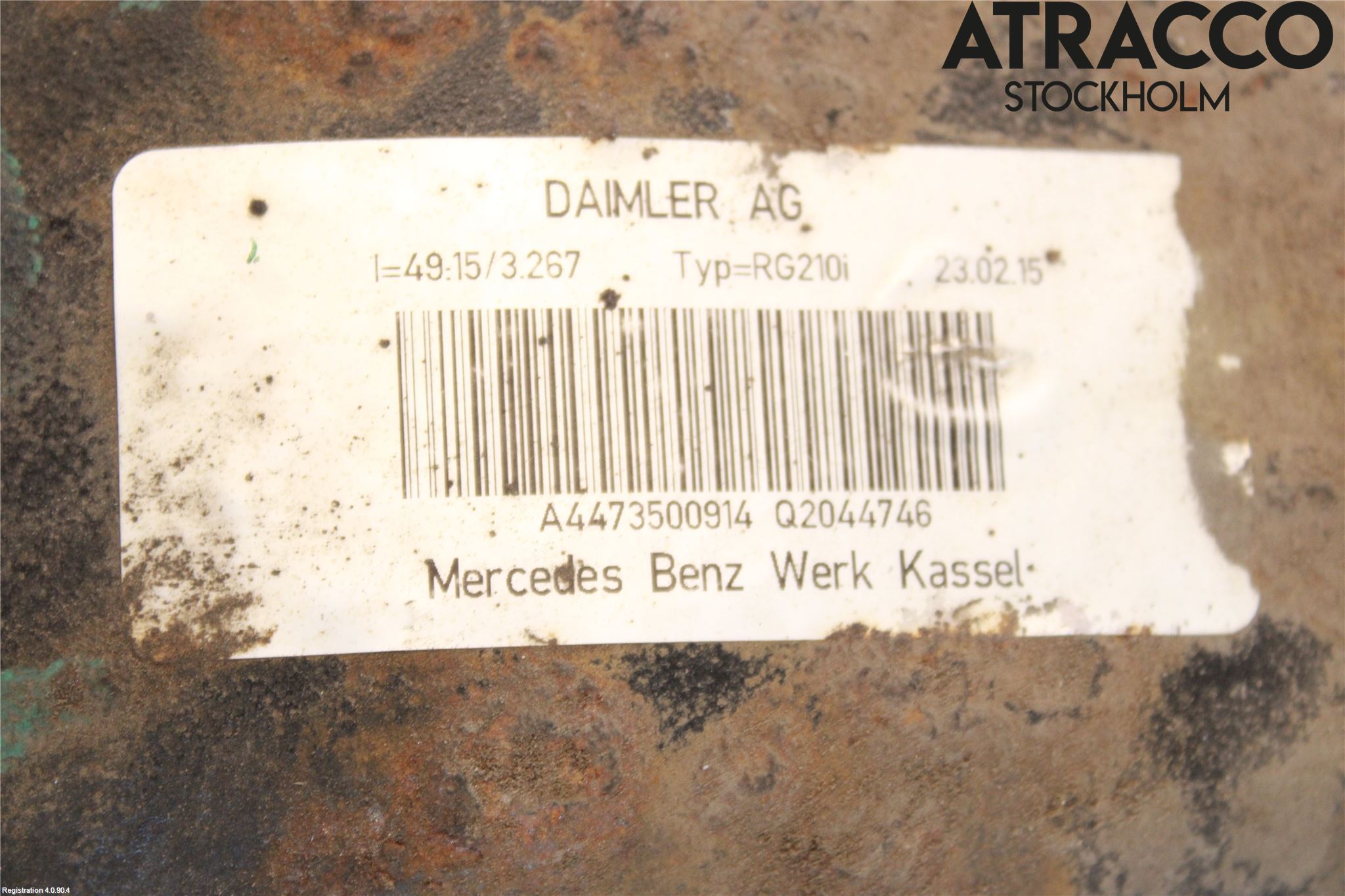 Mercedes-Benz MB VITO/V-KLASS (W640,W447,W448) 14- Bakaksel Kardang Bak -Diff