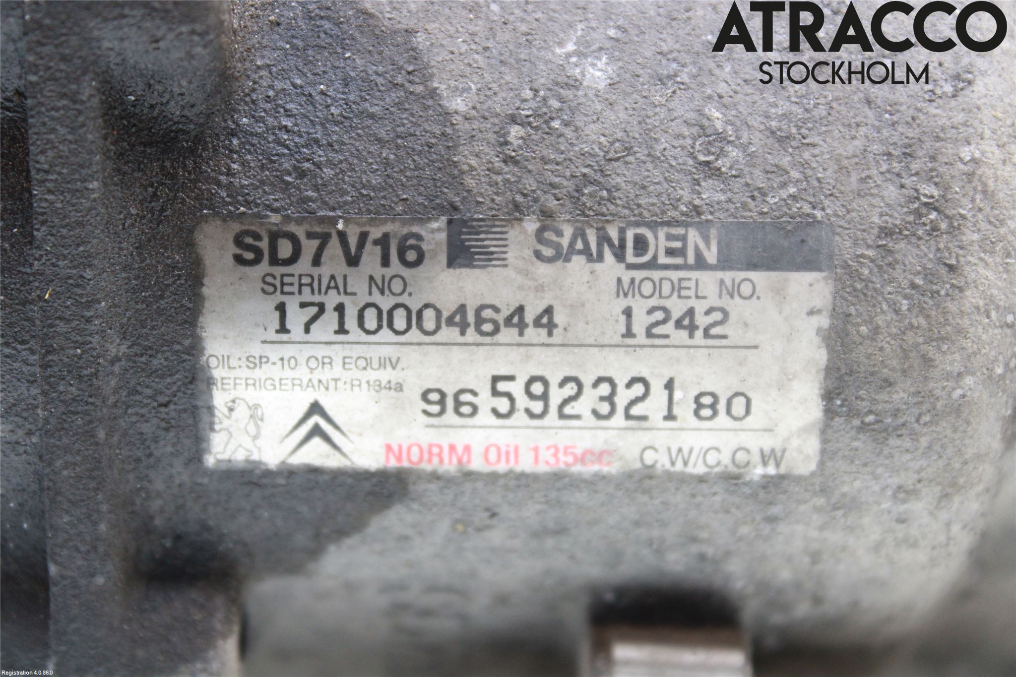 Citroen C8 Varme Ac Kompressor