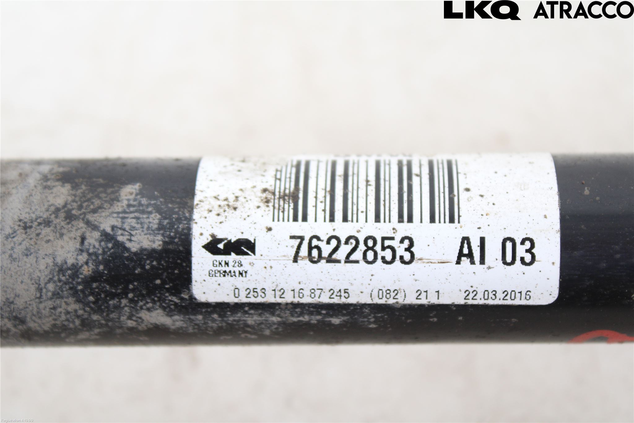BMW 3 F30/F31/F80 12-19 Drivaksel Bak Kompl Venstre
