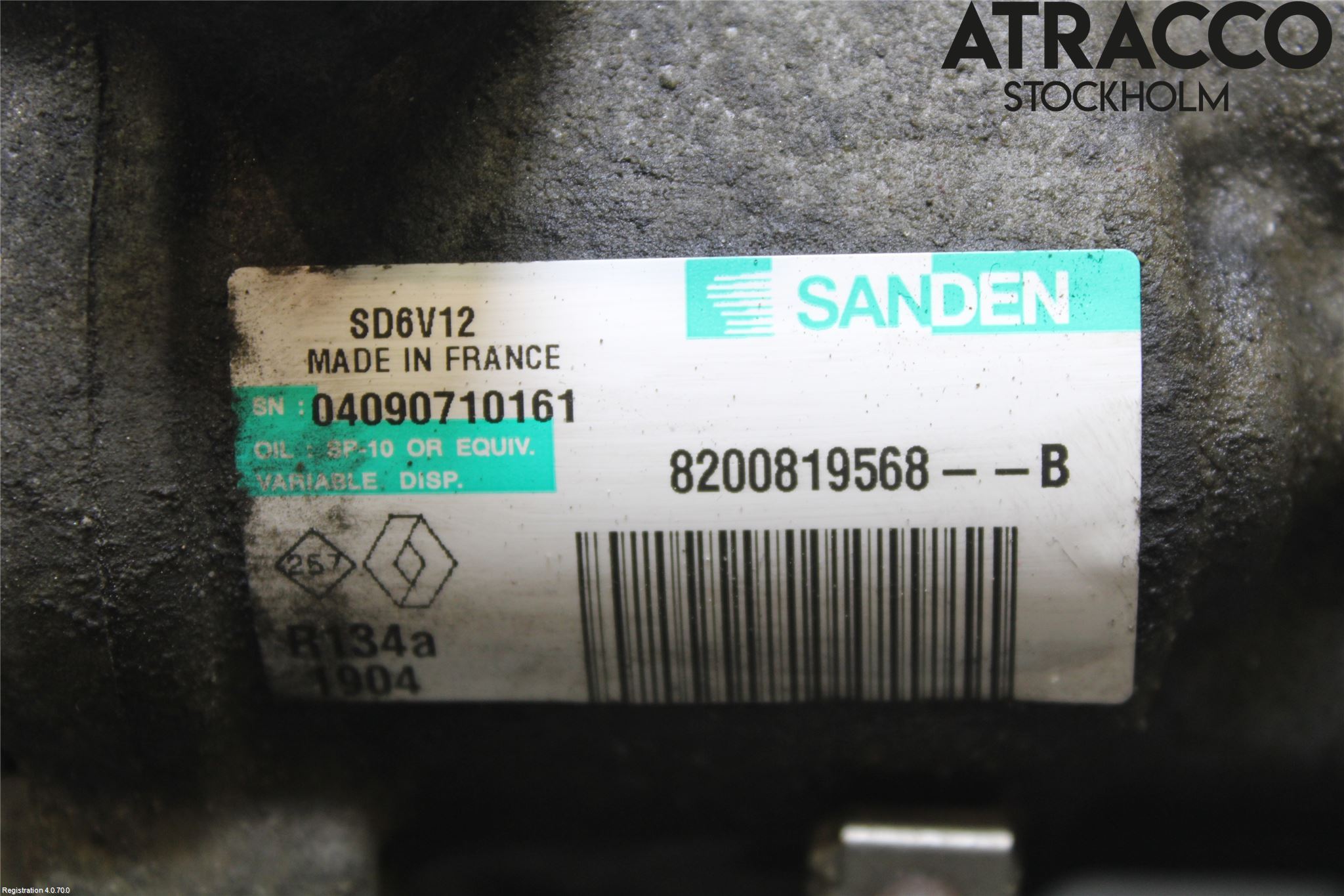 Renault CLIO III  09-12 Varme Ac Kompressor