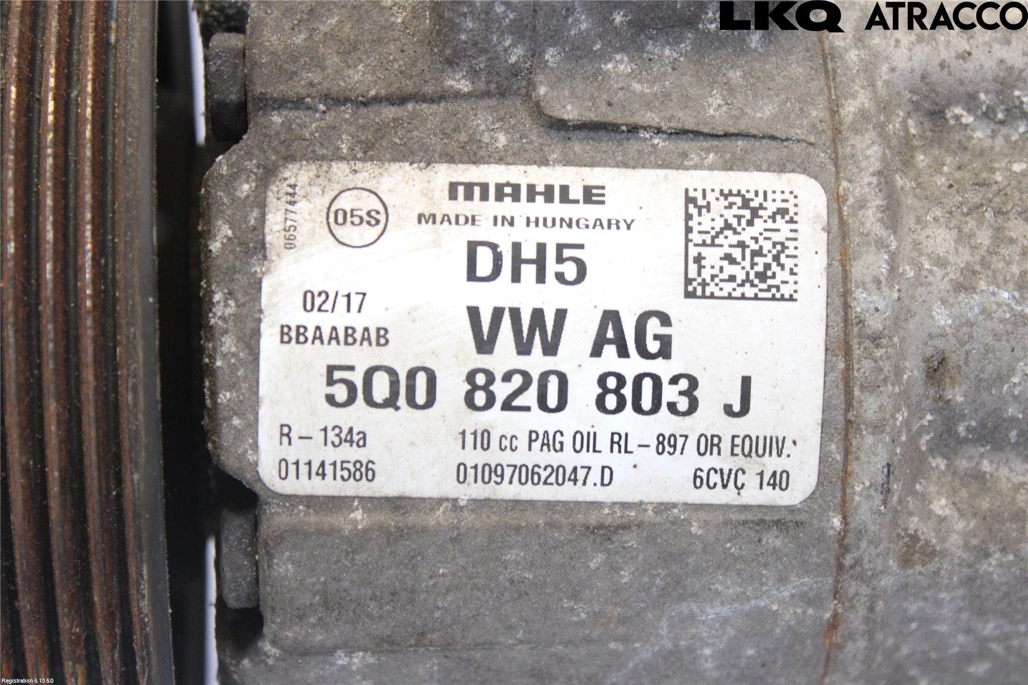Volkswagen VW CADDY 16-20 Varme Ac Kompressor
