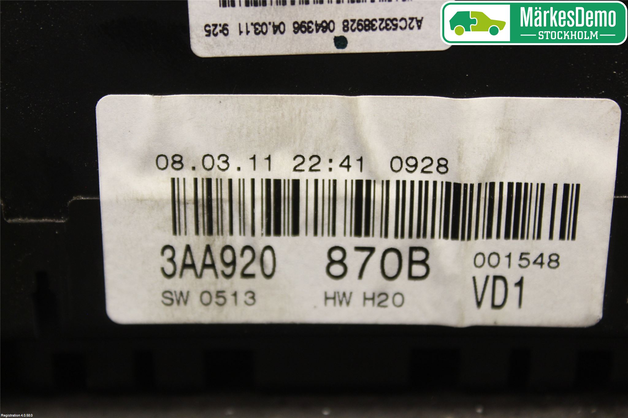 Volkswagen VW PASSAT 11-14 Instr Kombinert