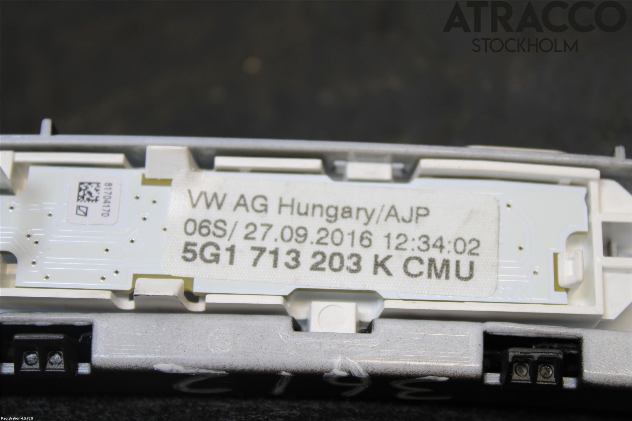 Volkswagen VW GOLF / E-GOLF VII 13-20 Gearspak Mansjett