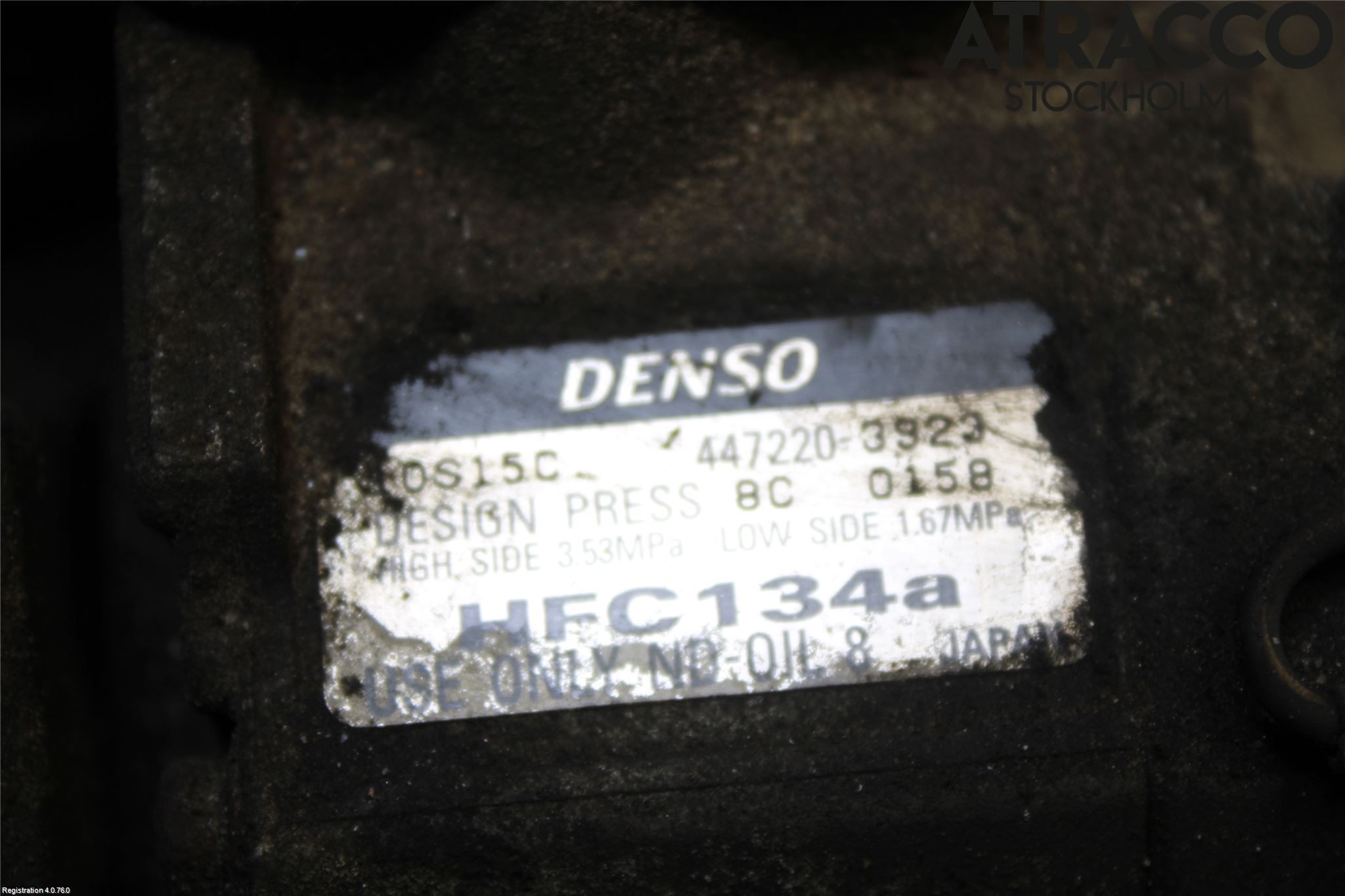 Toyota AVENSIS 98-02 Varme Ac Kompressor