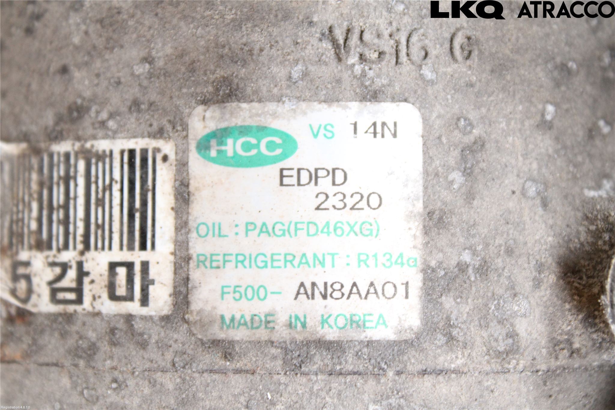 Kia CEED 06-12 Varme Ac Kompressor