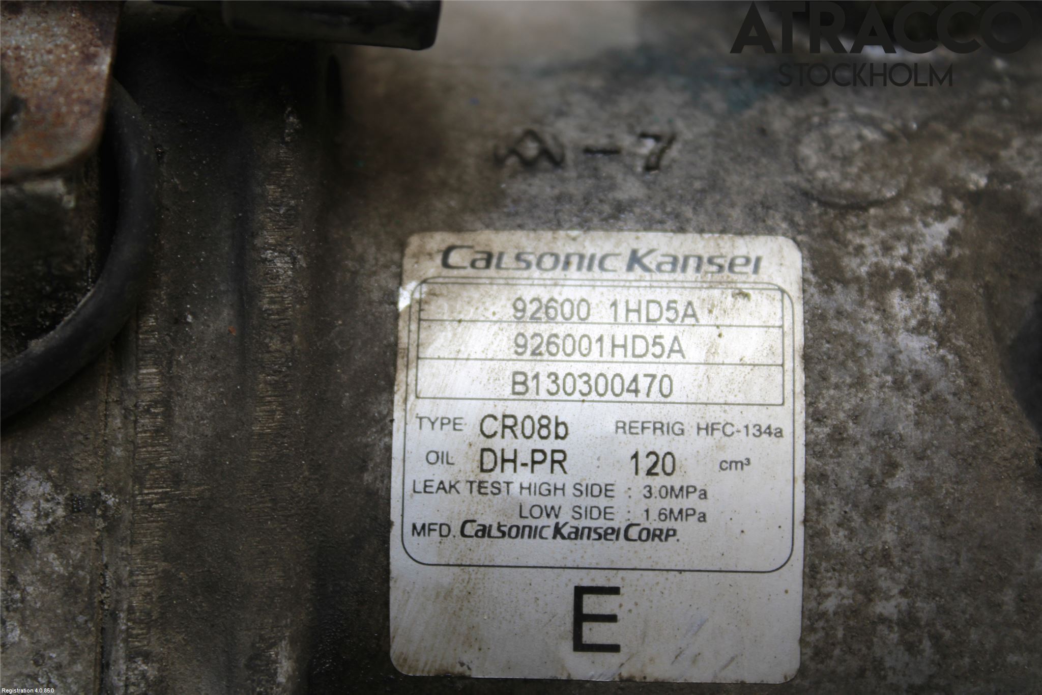 Nissan MICRA 11-16 Varme Ac Kompressor