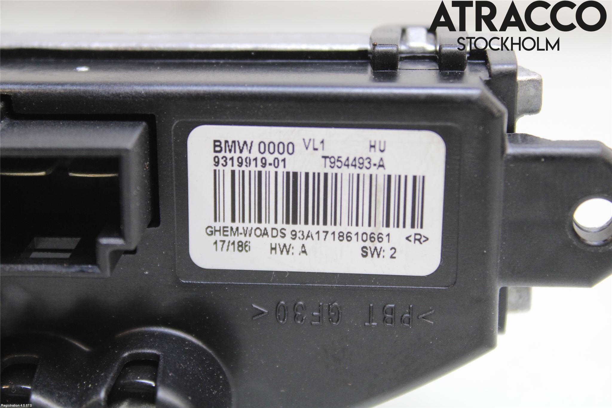 BMW 3 F30/F31/F80 12-19 Varmeapparat Viftemotstand