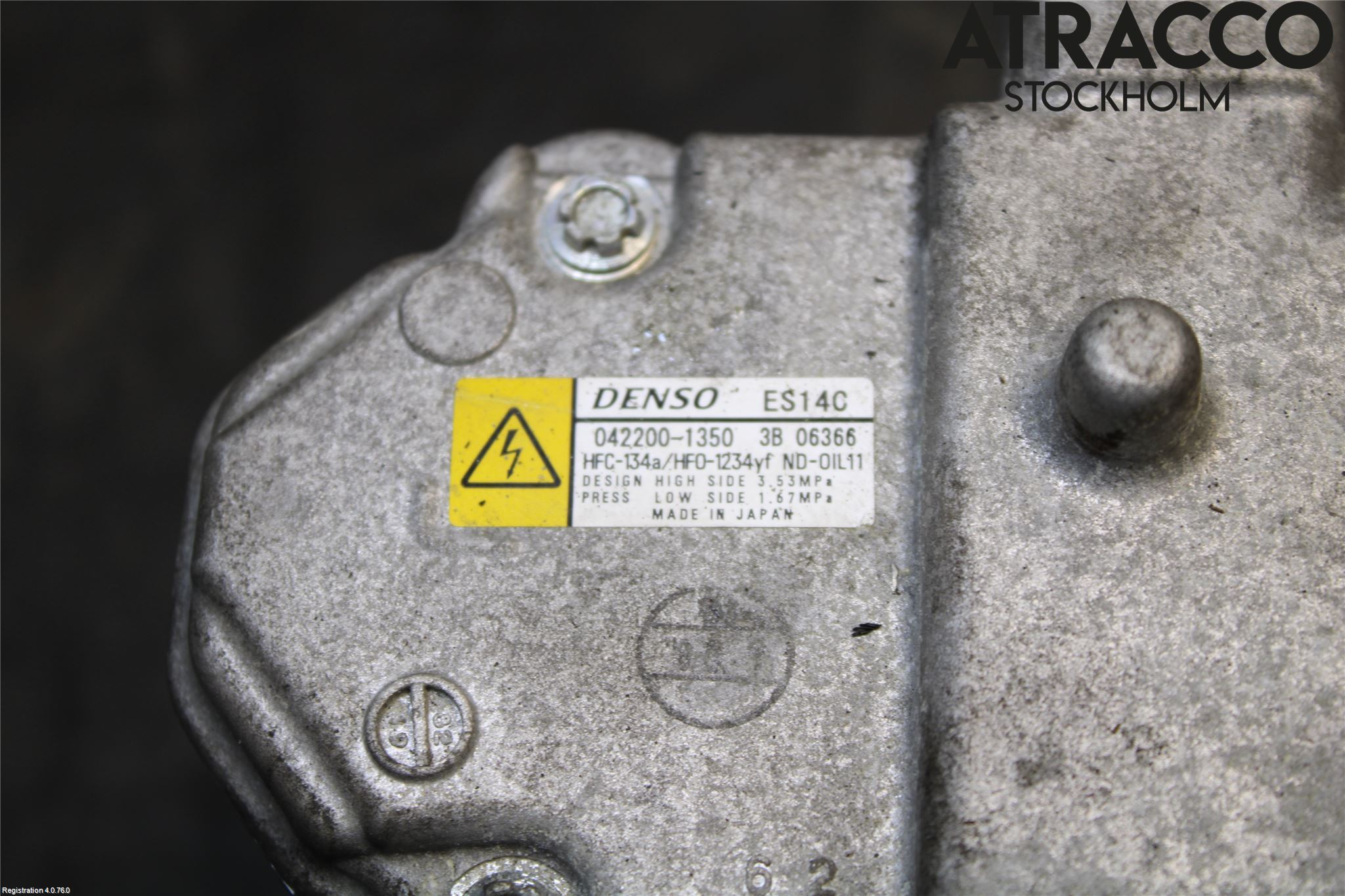 Toyota YARIS XP130 15-20 Varme Ac Kompressor