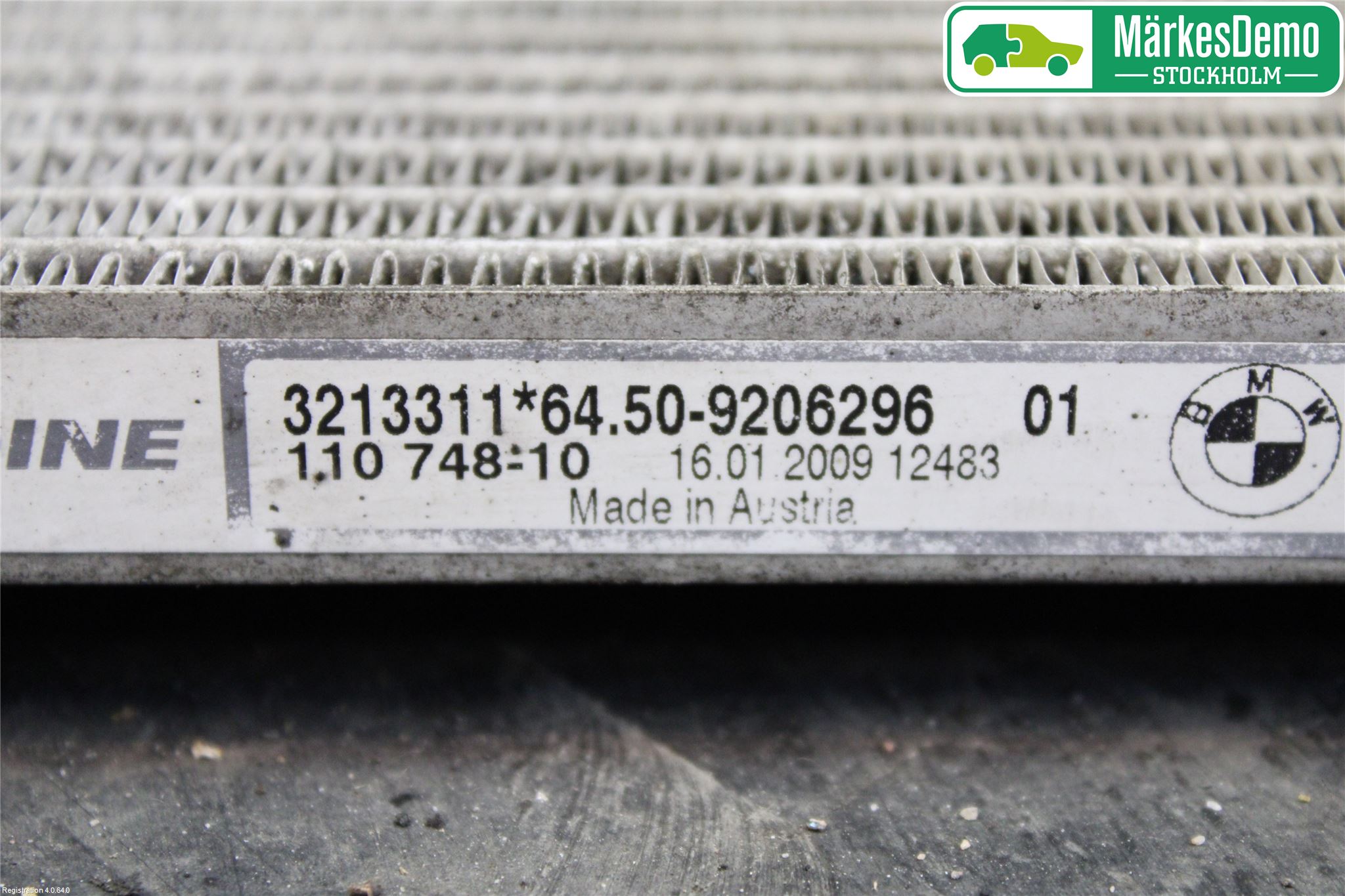 BMW 3 E90/91 SED/TOU 05-12 Varme Ac Kondenser-Kjøler