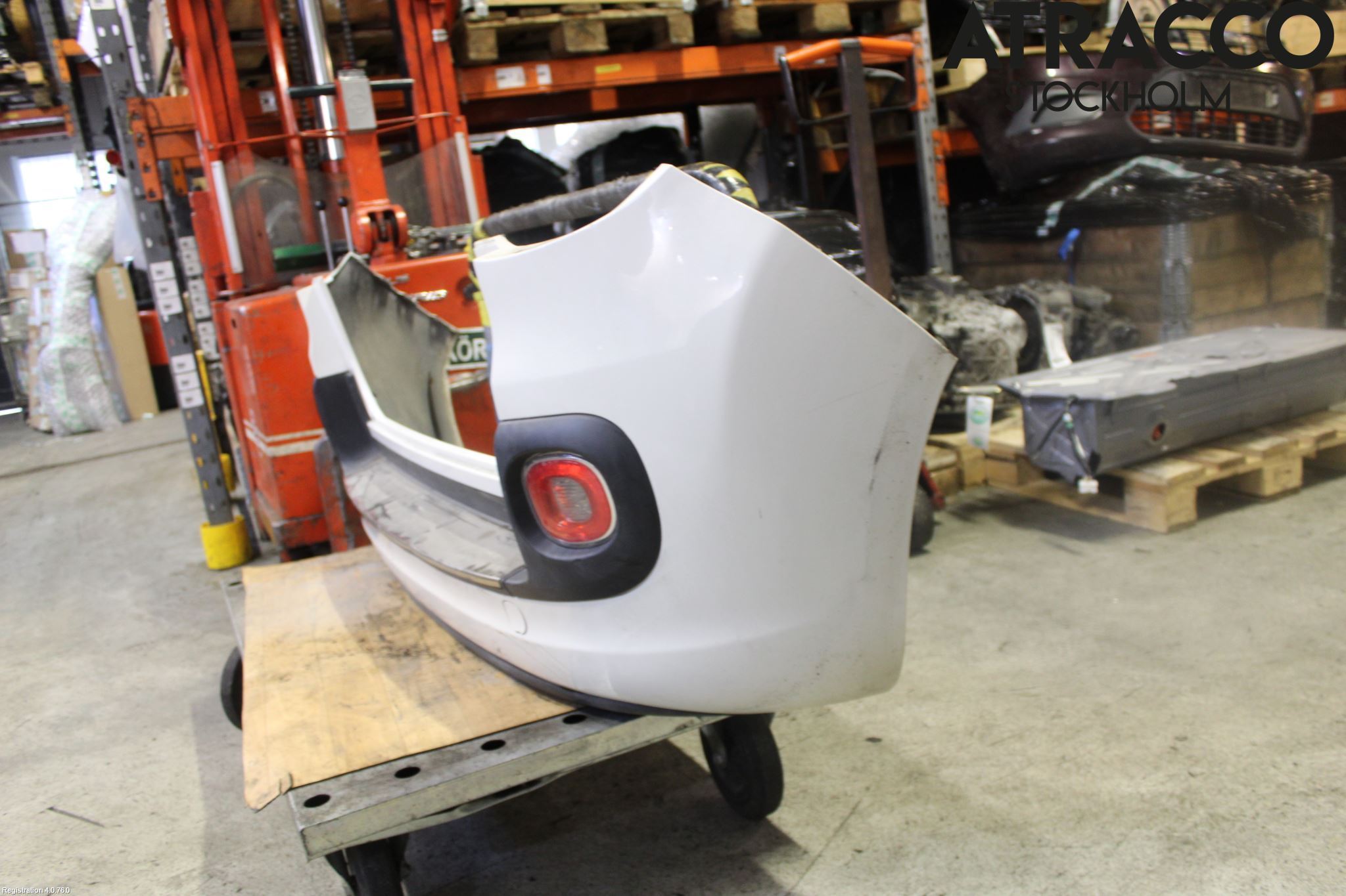 Fiat 500L 13-19 Støtfanger Bak Overtrekk