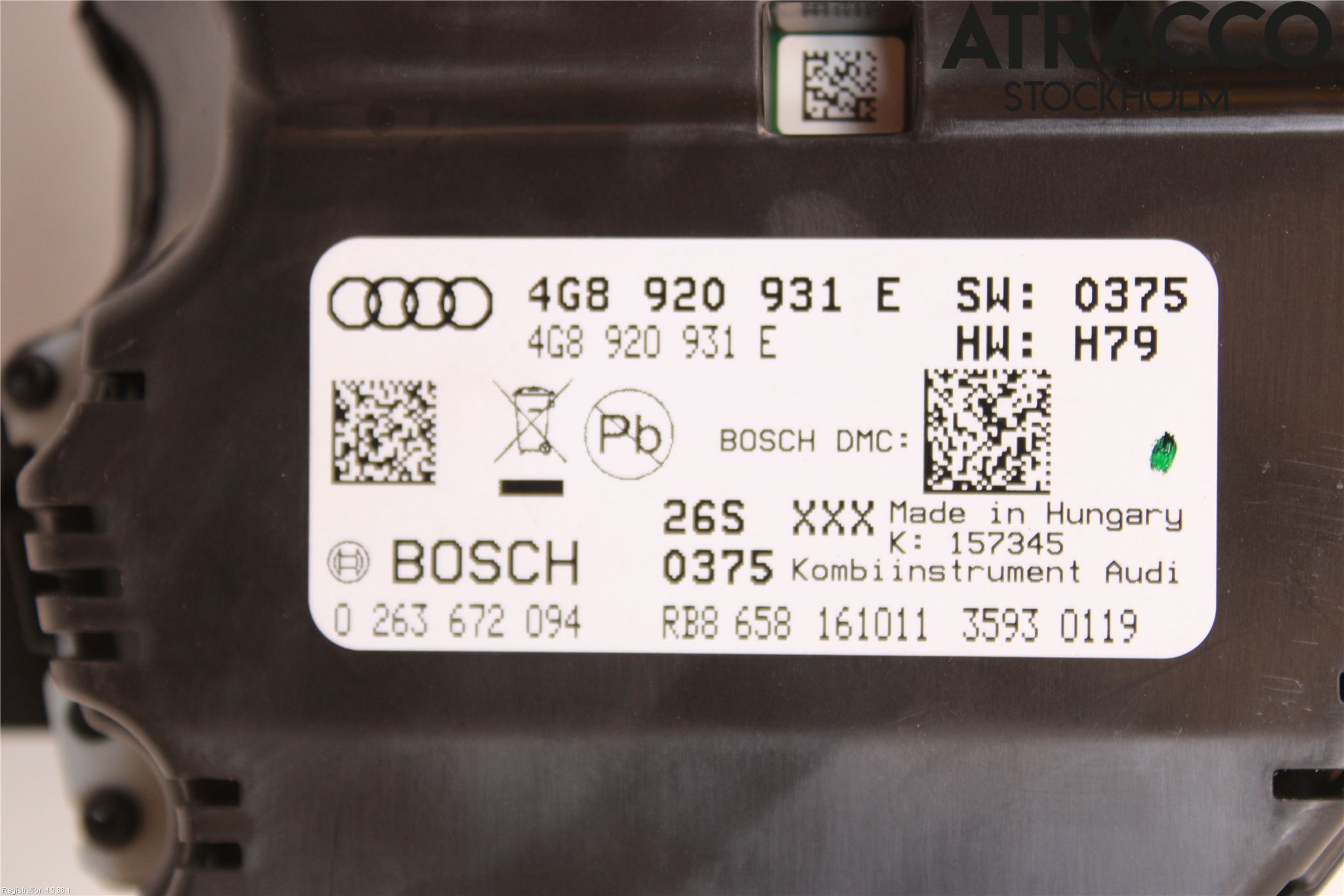 Audi A6/S6 4G 11-18 Instr Kombinert
