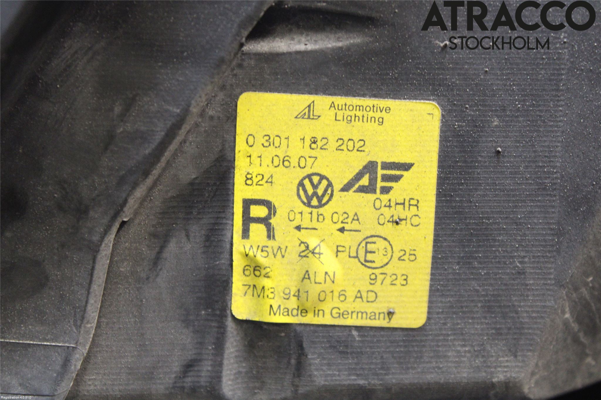 Volkswagen VW SHARAN      01-10 Frontlykt Høyre