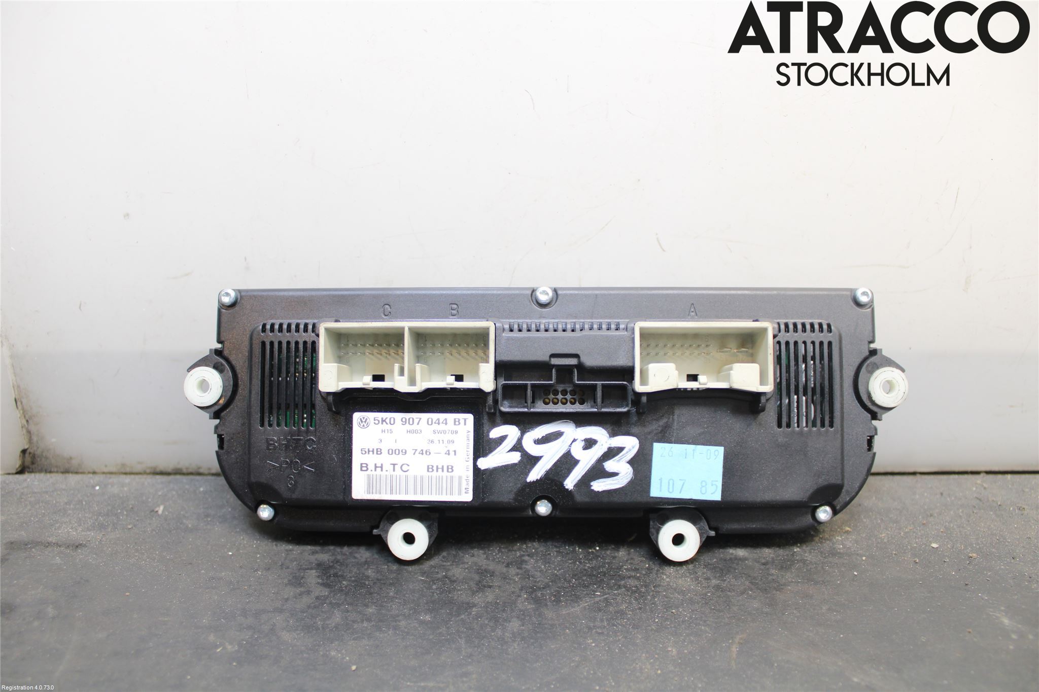 Volkswagen VW TIGUAN 07-16 Varme Ac Betjening-Display