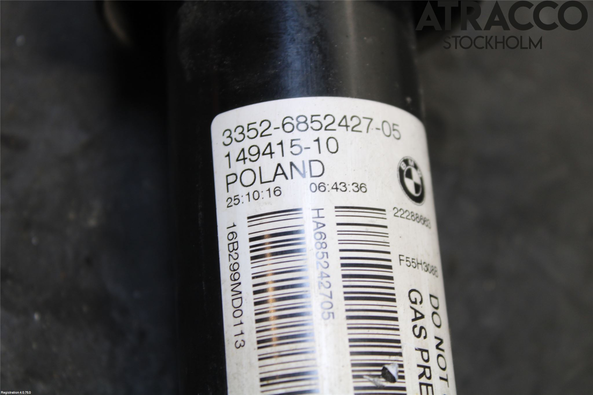 Mini ONE/COOPER 5DR F55 14-24 Støtdemper Bak