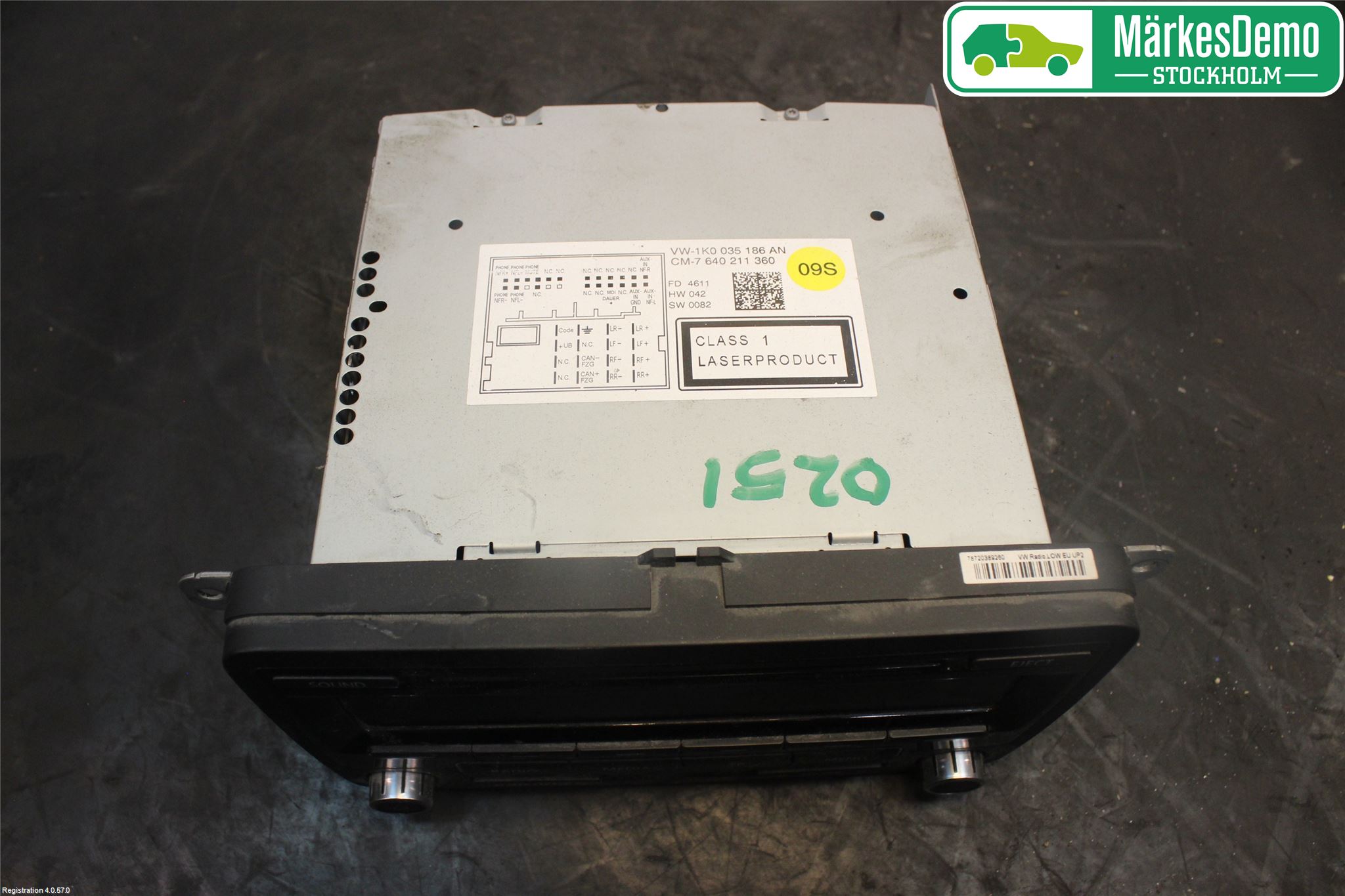Volkswagen VW CADDY 11-15 Stereo Radio Med Cd