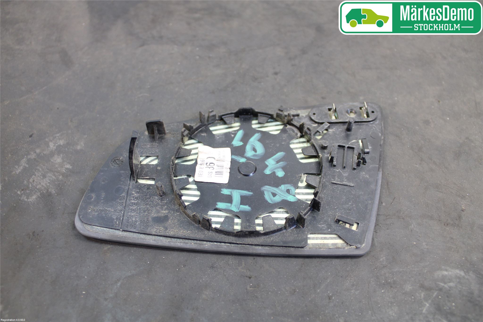 Audi A4/S4 05-07 Speil Glass H
