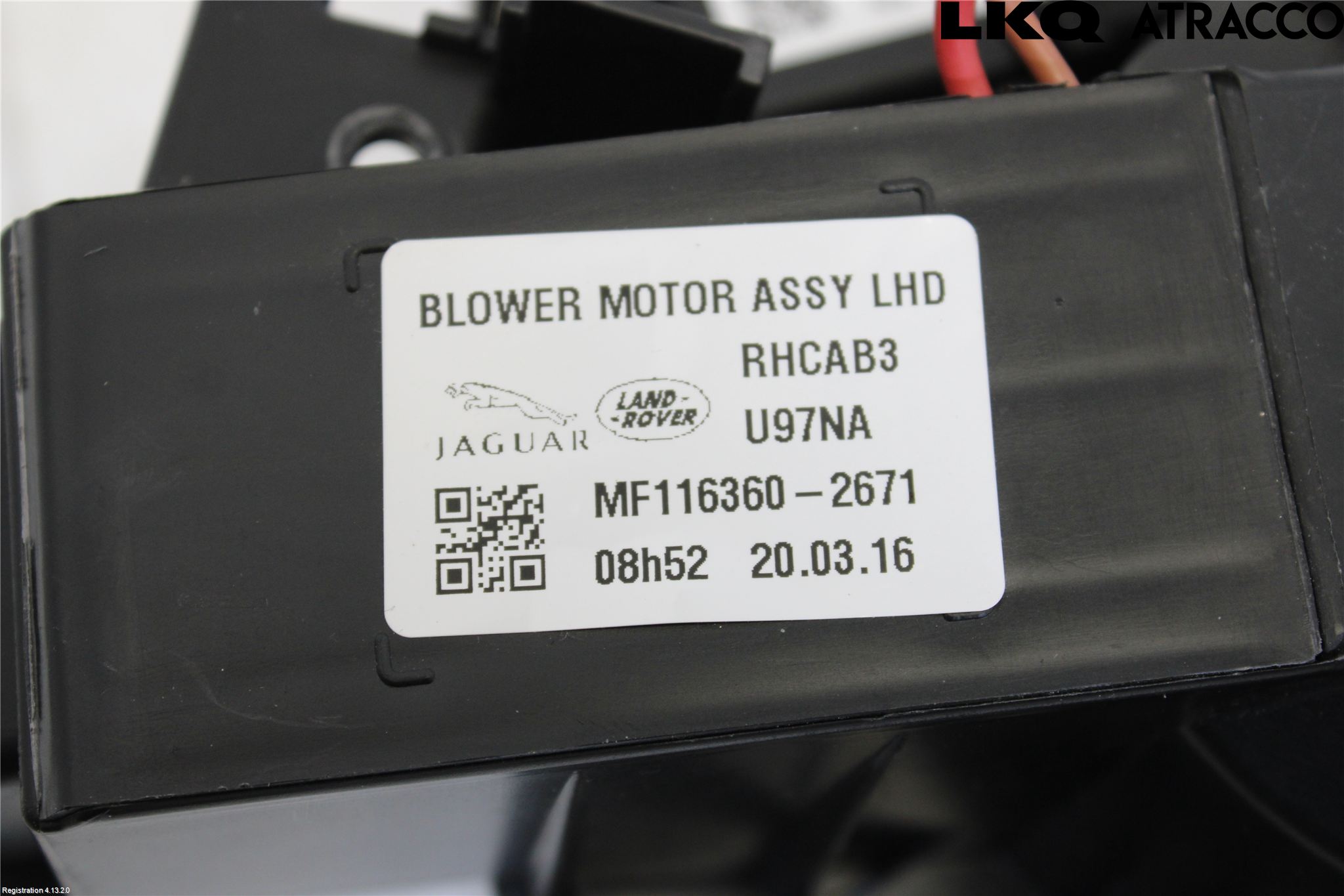 Landrover RANGE ROVER VELAR (L560) 17- Varmeapparat Viftemotor