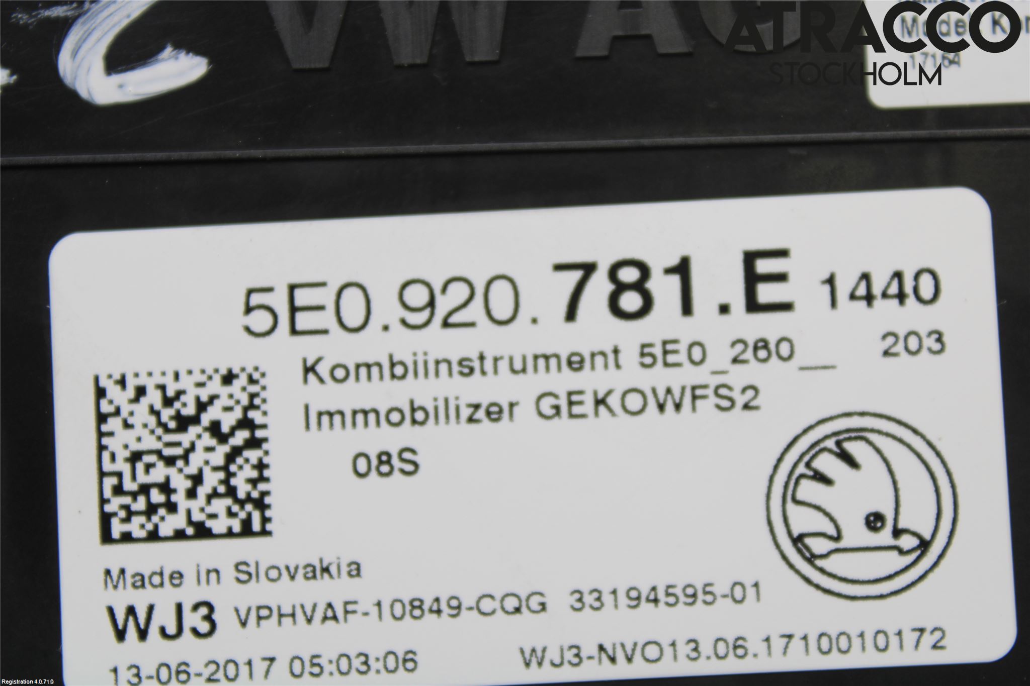 Skoda OCTAVIA (5E) 13-20 Instr Kombinert