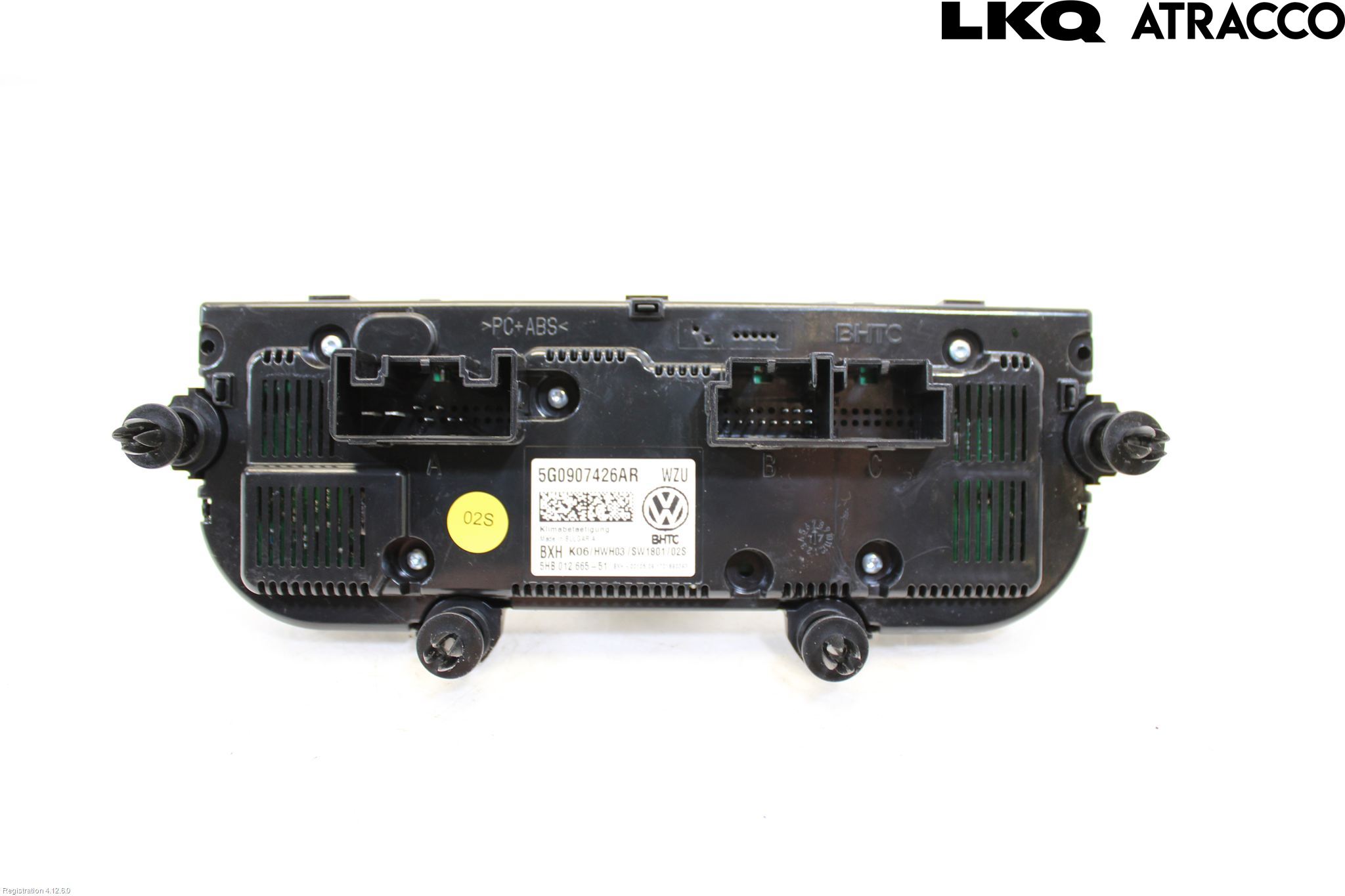 Volkswagen VW GOLF / E-GOLF VII 13-20 Varme Ac Betjening-Display