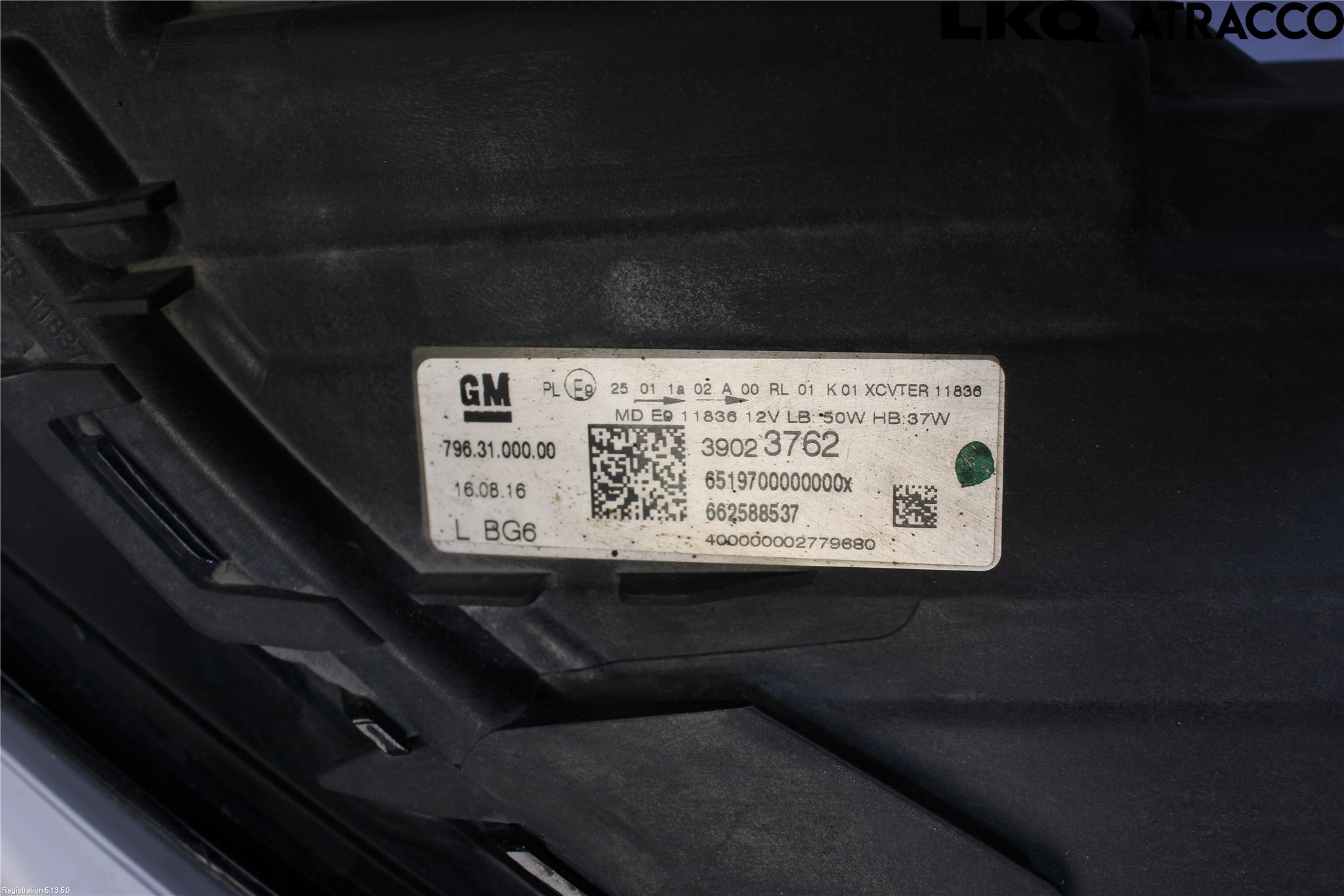 Opel ASTRA K 16-22 Frontlykt Venstre