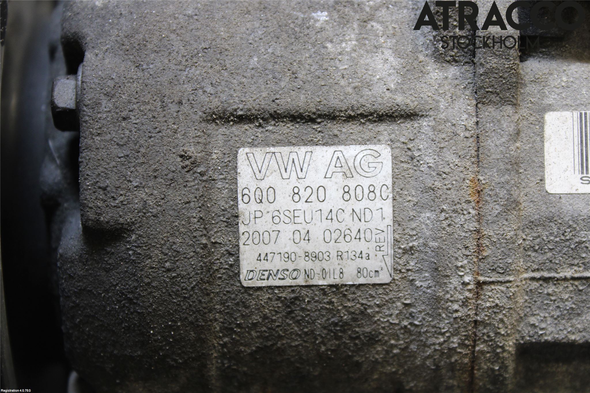 Volkswagen VW POLO 05-09 Varme Ac Kompressor