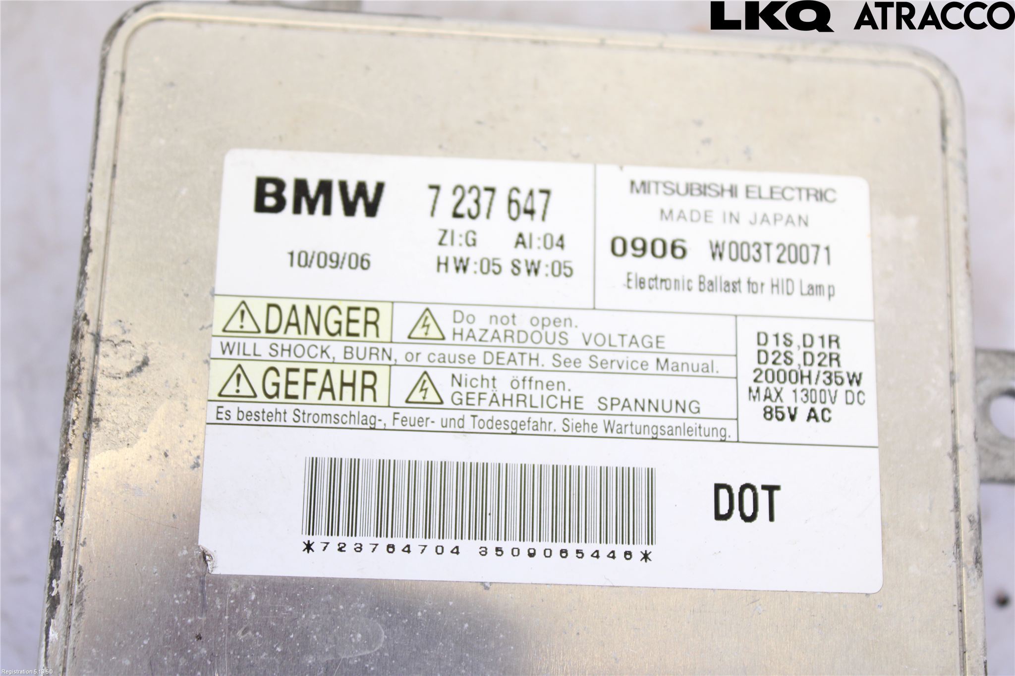 BMW 3 E90/91 SED/TOU 05-12 Styreenhet Xenon