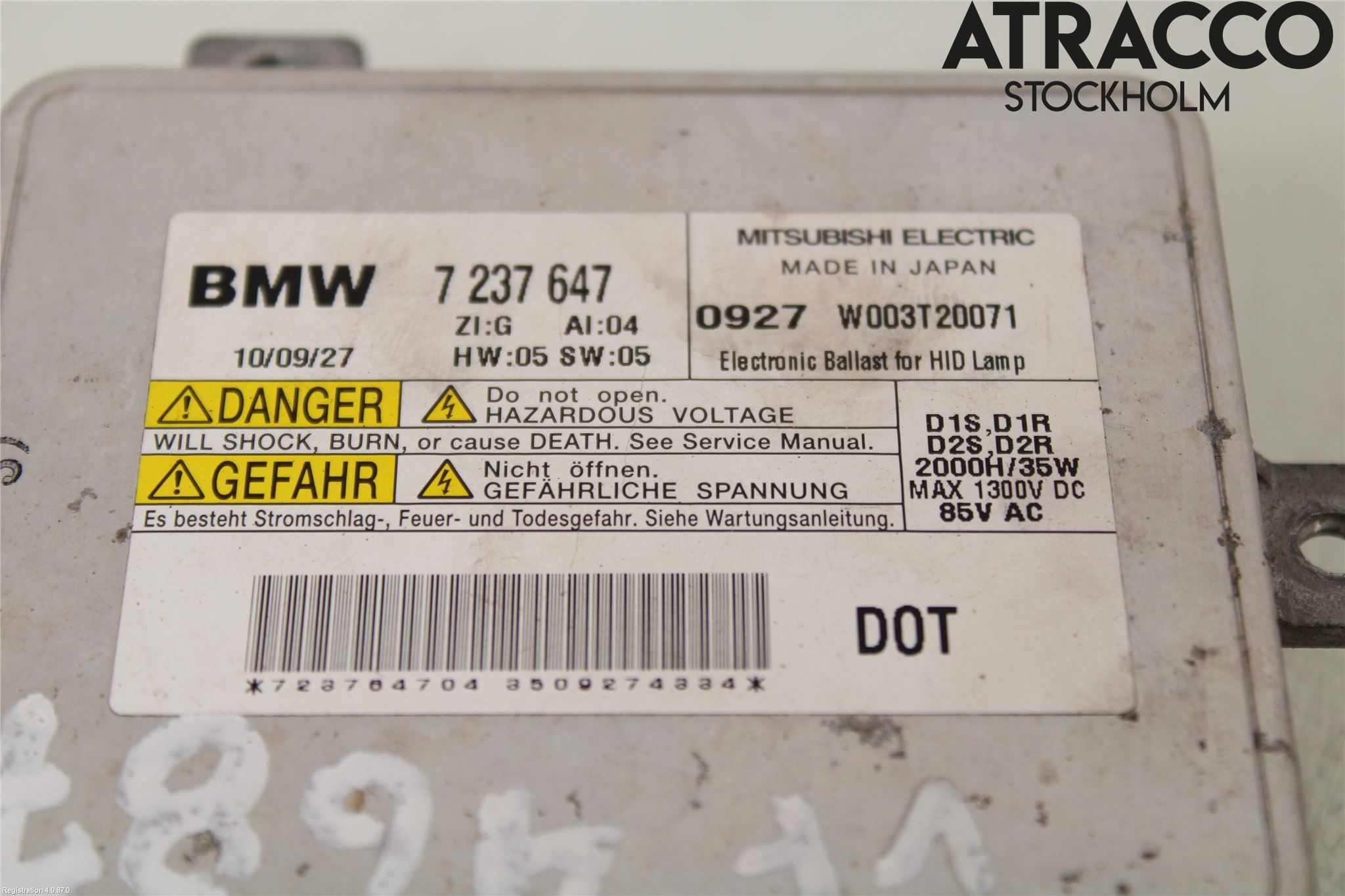 BMW 3 E90/91 SED/TOU 05-12 Styreenhet Xenon