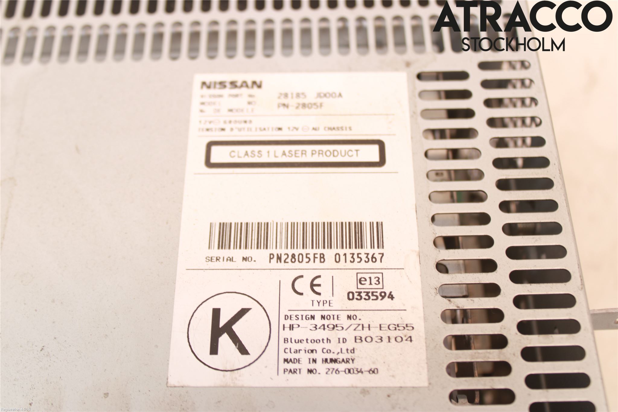 Nissan QASHQAI   07-10 Stereo Radio Med Cd