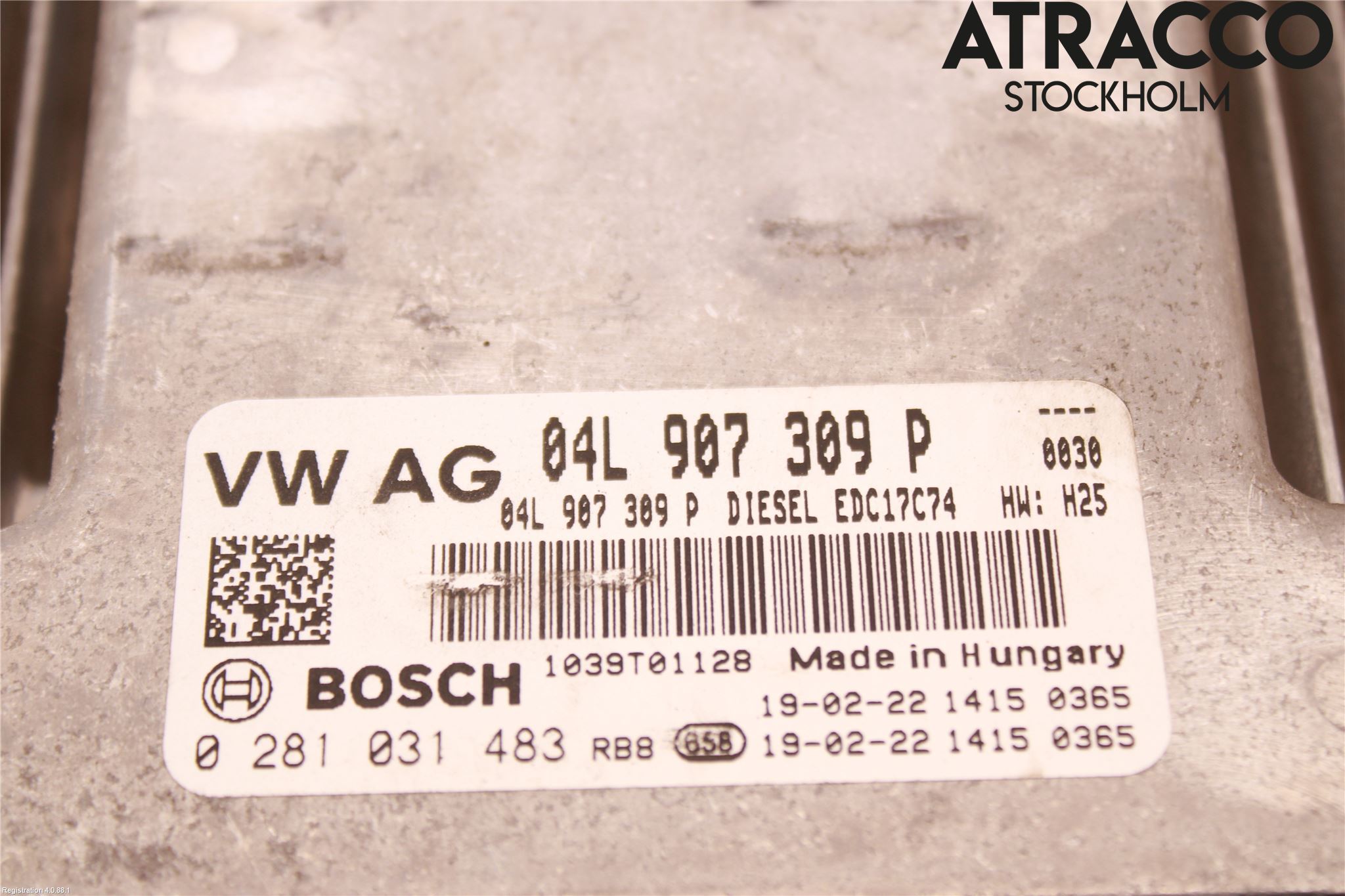 Volkswagen VW PASSAT 15-19 Styreenhet Dieselpumpe