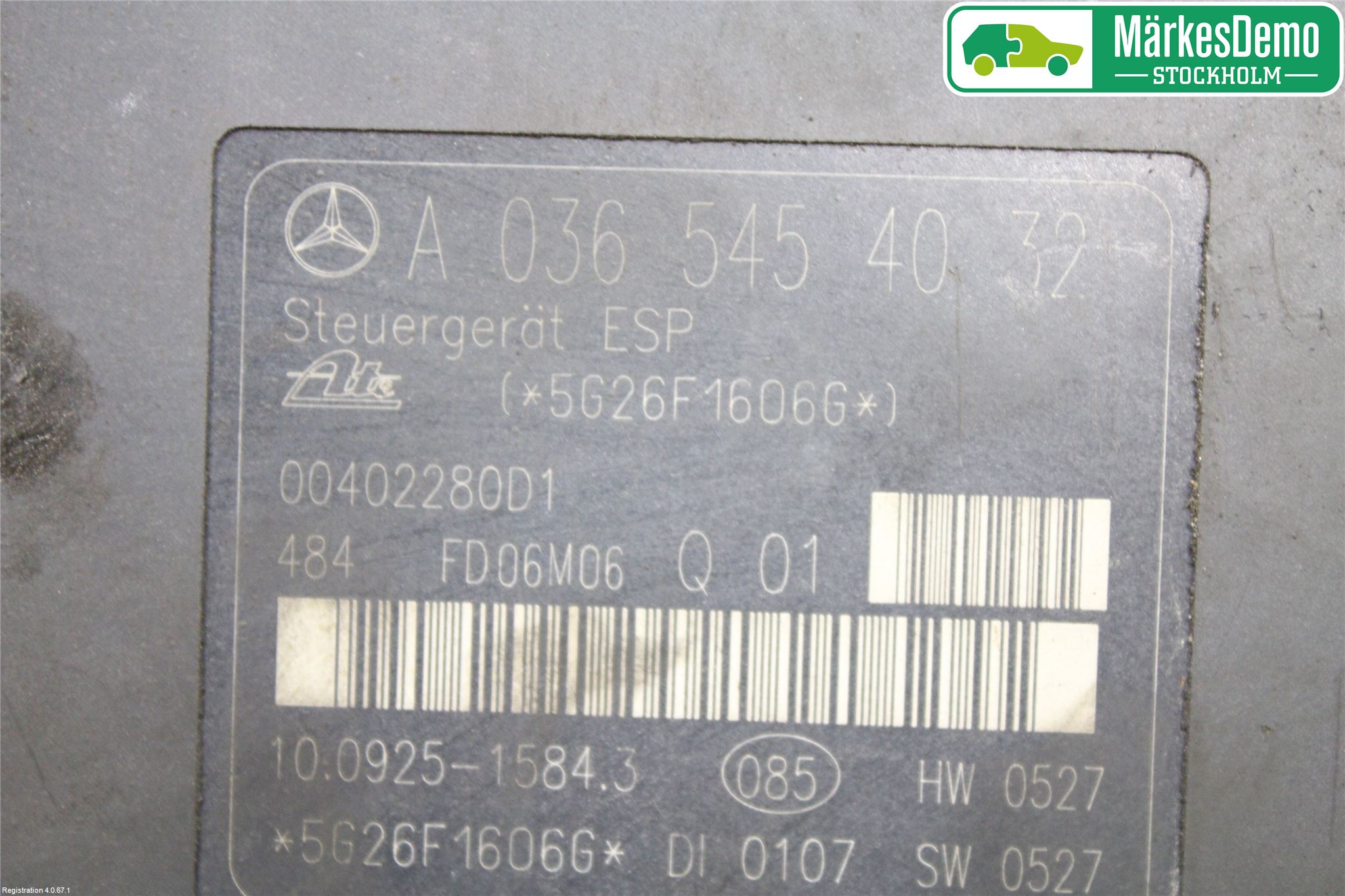 Mercedes-Benz MB C (203) 00-07 Abs Hydraulikkaggregat