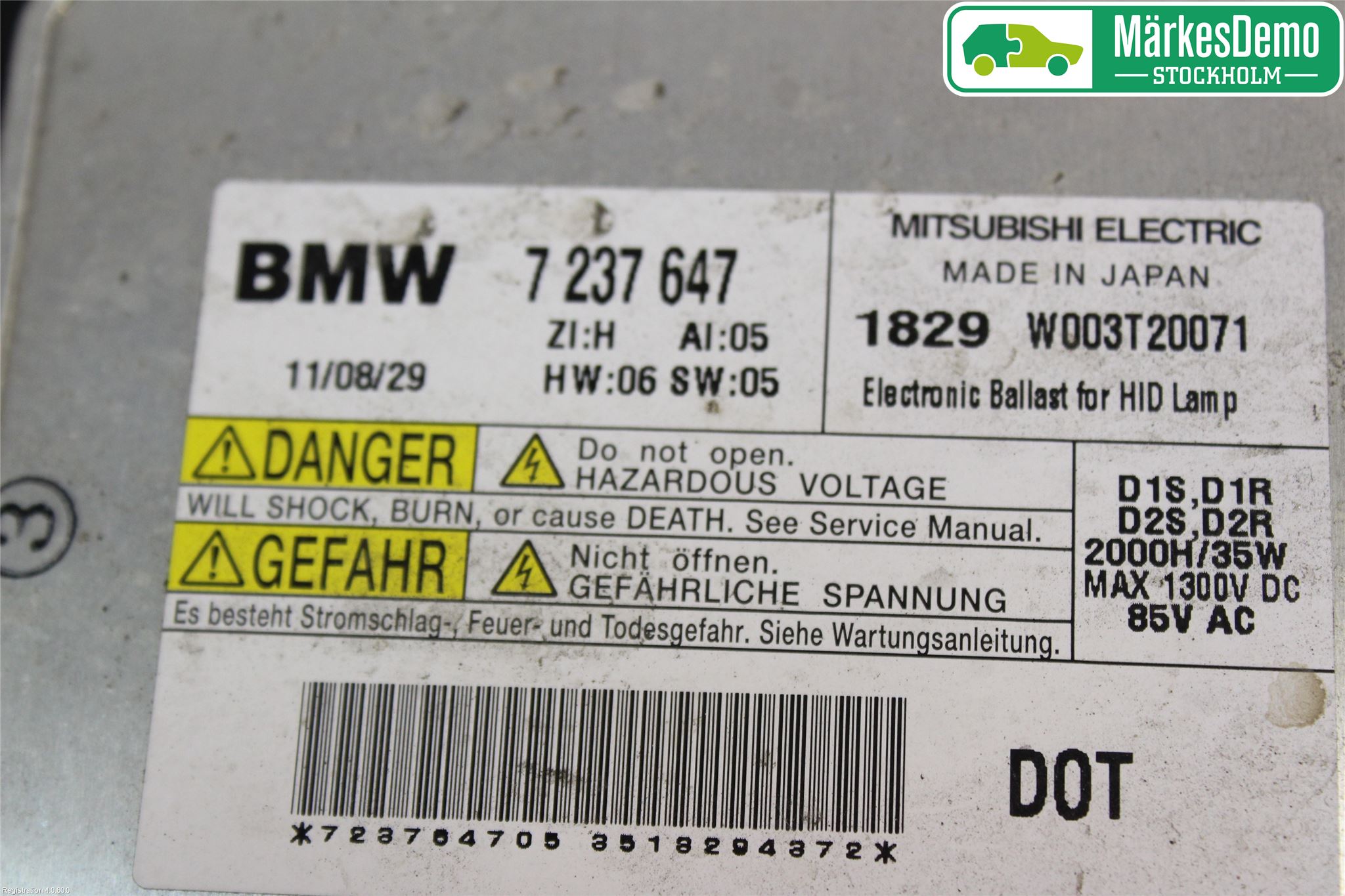 BMW 3 E90/91 SED/TOU 05-12 Styreenhet Xenon