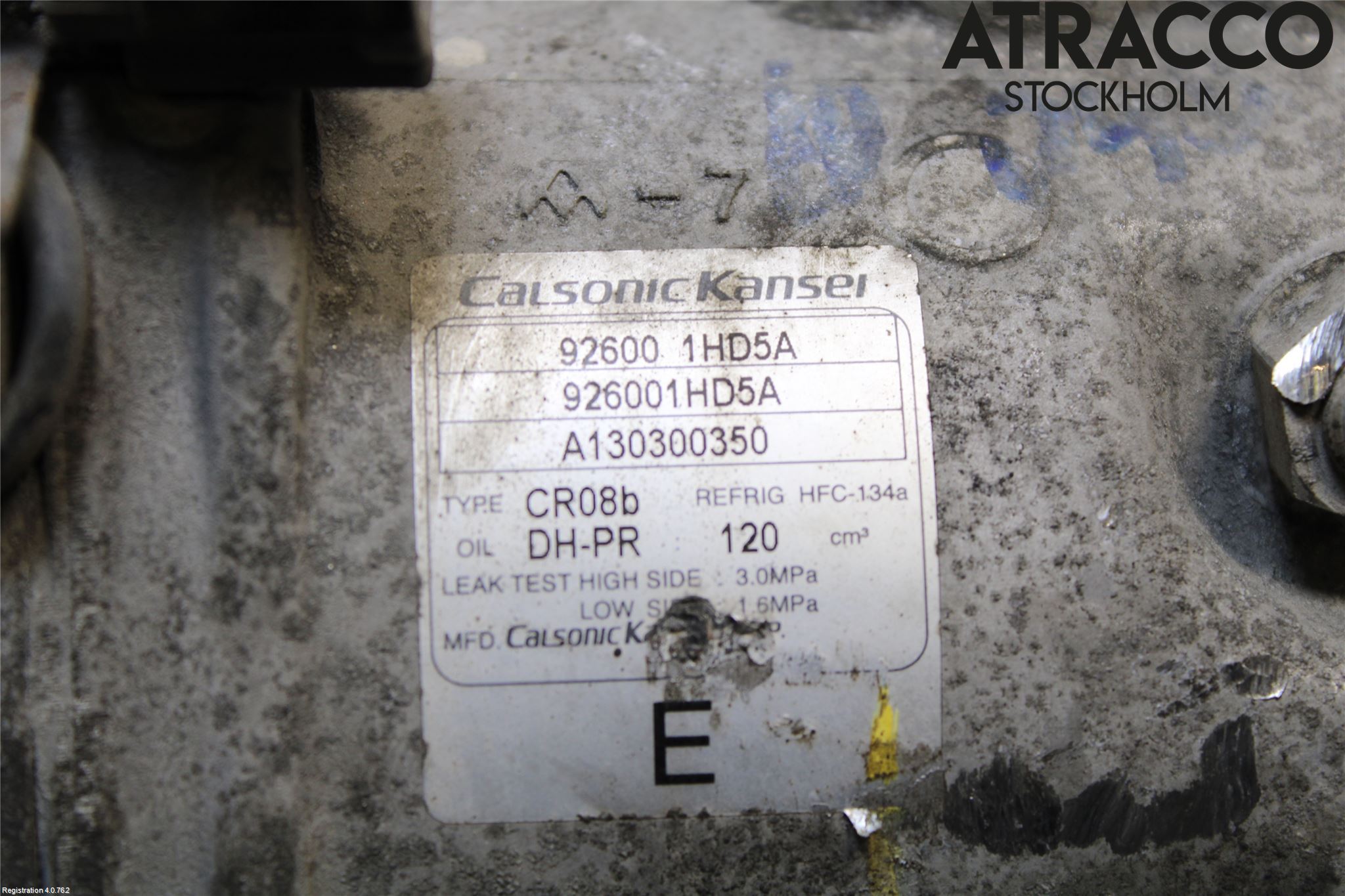 Nissan MICRA 11-16 Varme Ac Kompressor